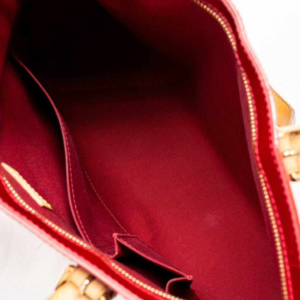 LOUIS VUITTON ZIP TOTE BAG PATENT RED GHW