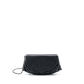 CHANEL HALF MOON WALLET ON CHAIN CAVIAR BLACK SHW