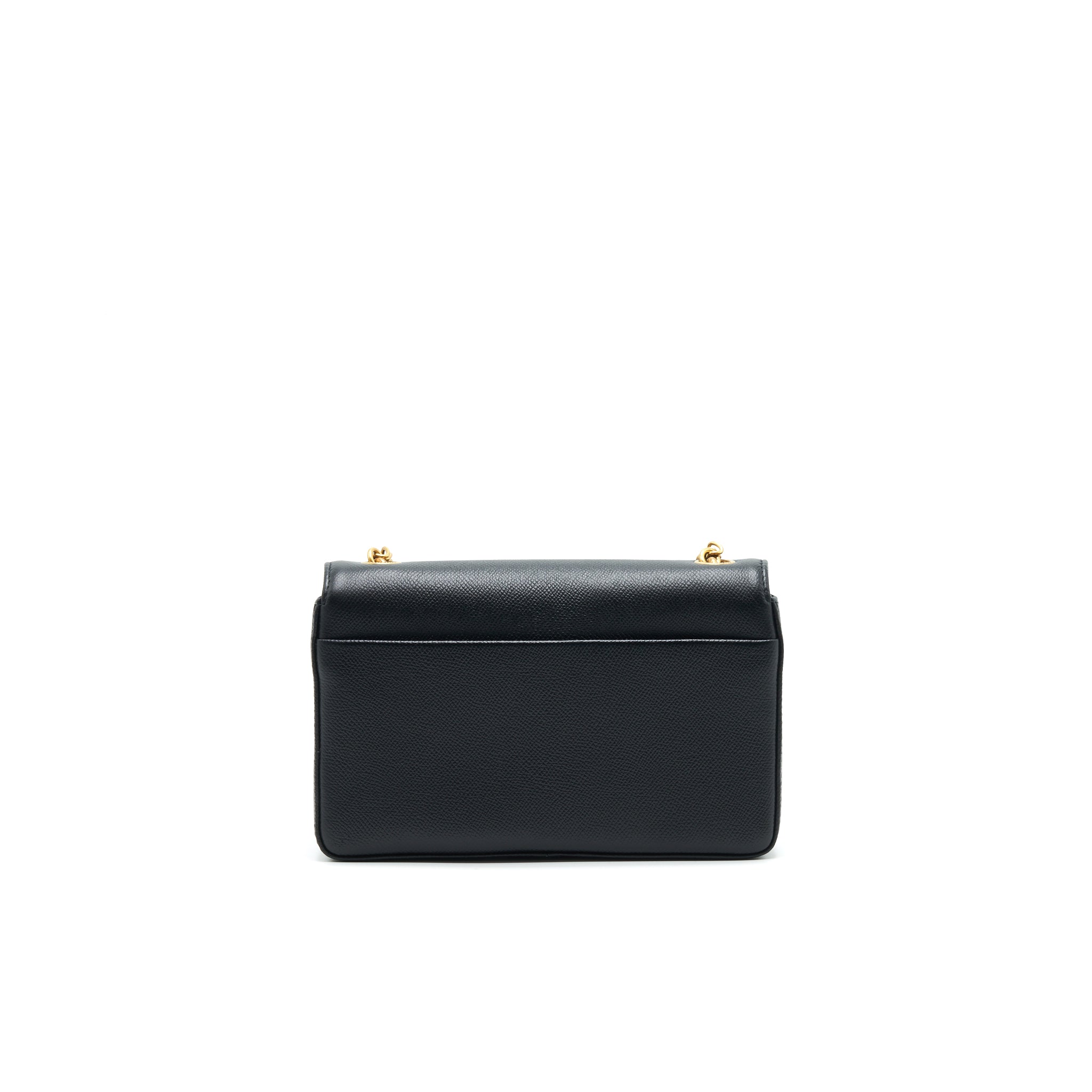 BALENCIAGA BB CHAIN SHOULDER BAG BLACK GHW