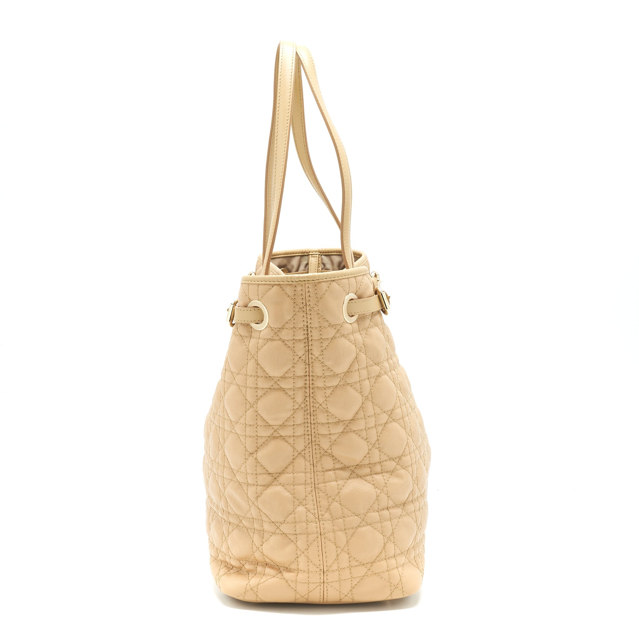 DIOR SHOPPING TOTE BAG BEIGE GHW
