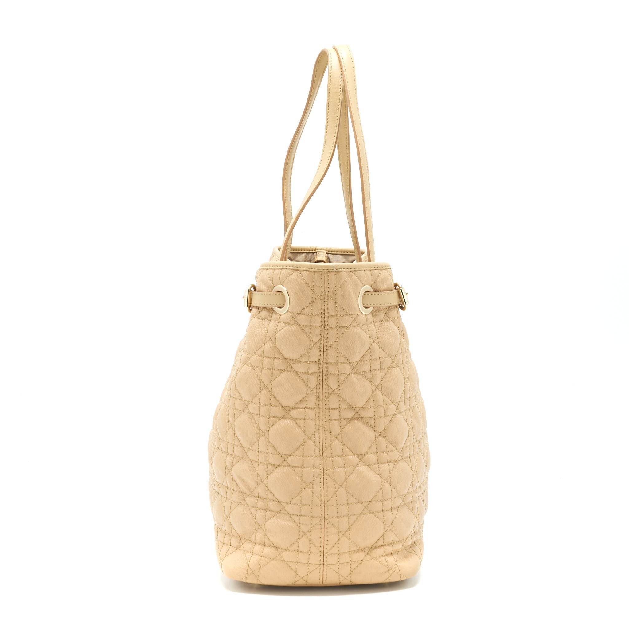 DIOR SHOPPING TOTE BAG BEIGE GHW