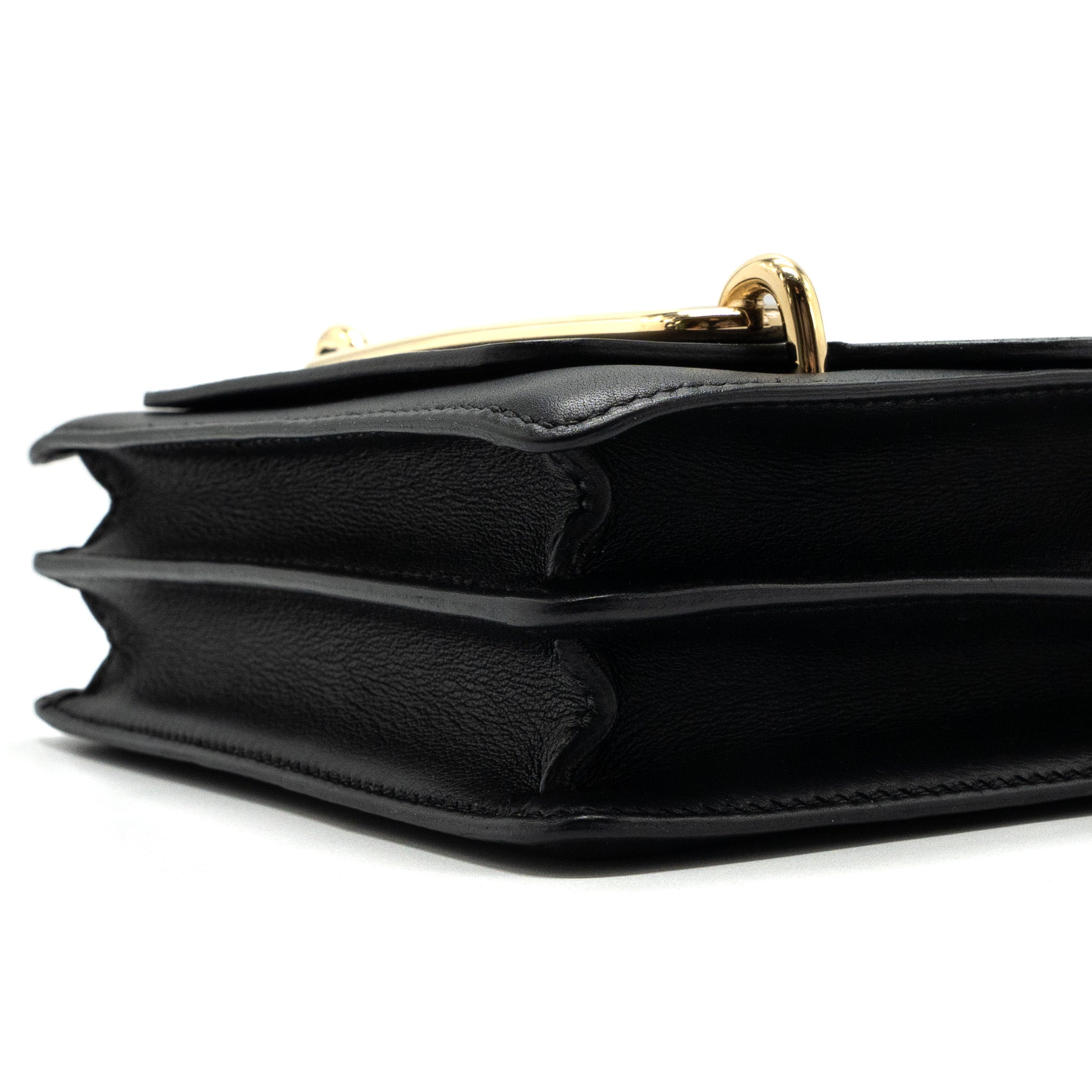 HERMES MINI ROULIS SWIFT BLACK GHW
