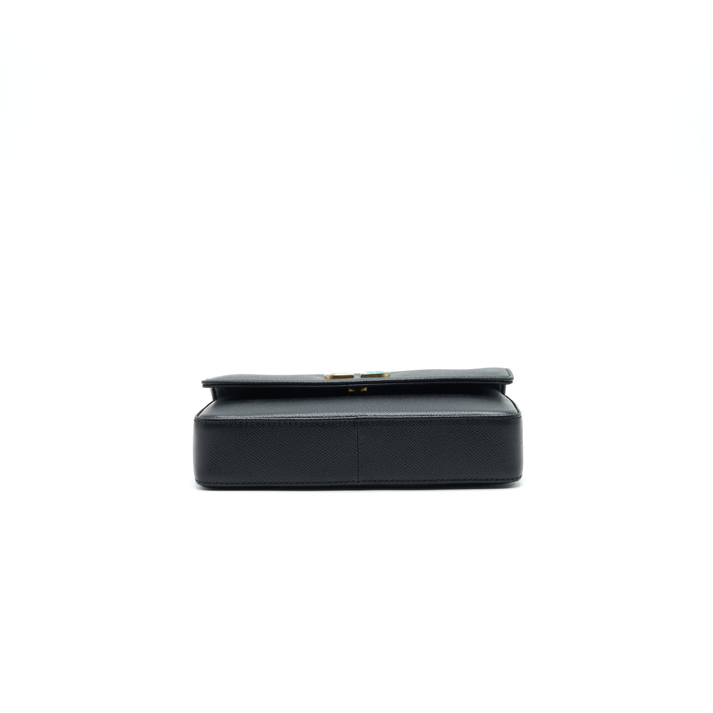 BALENCIAGA BB CHAIN SHOULDER BAG BLACK GHW