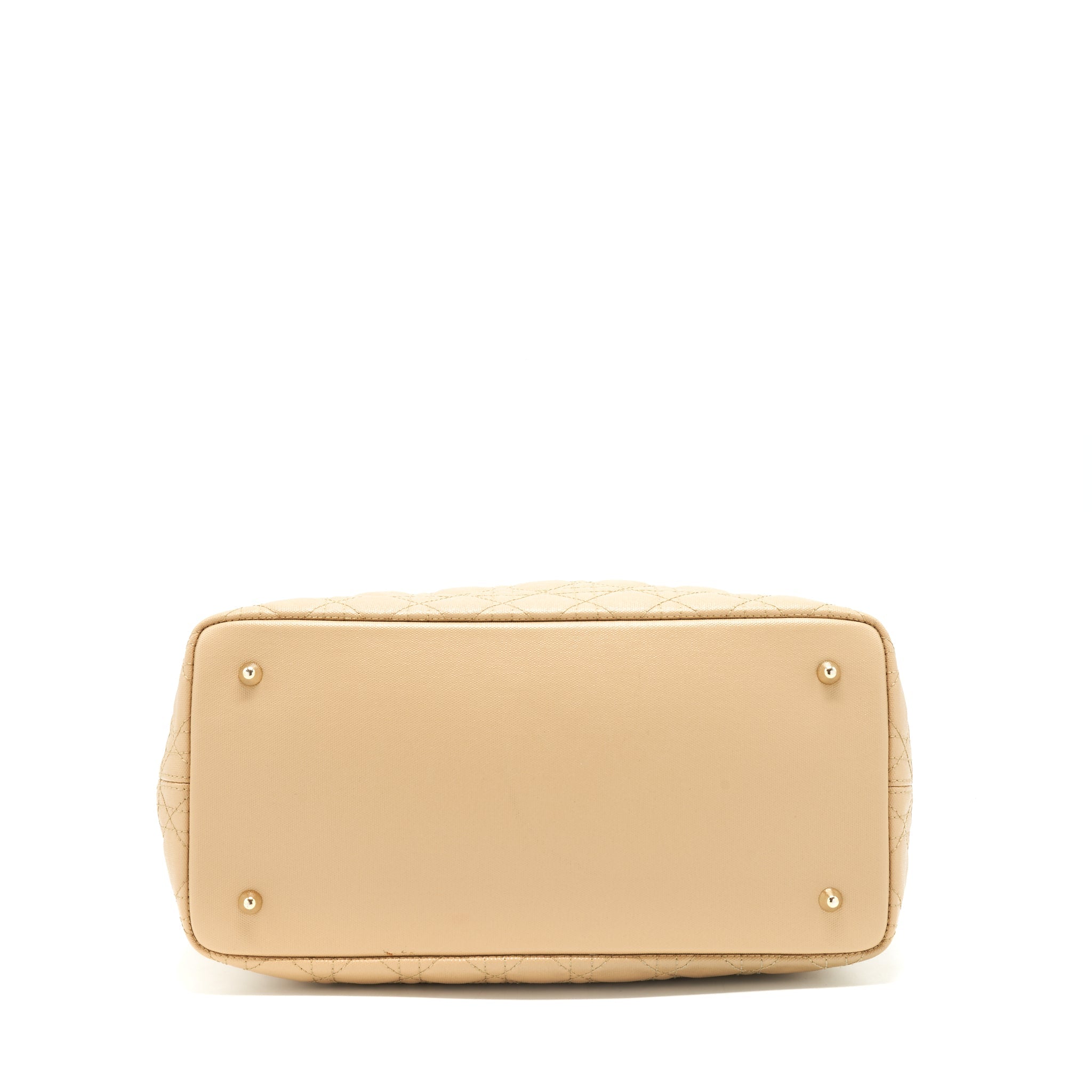 DIOR SHOPPING TOTE BAG BEIGE GHW