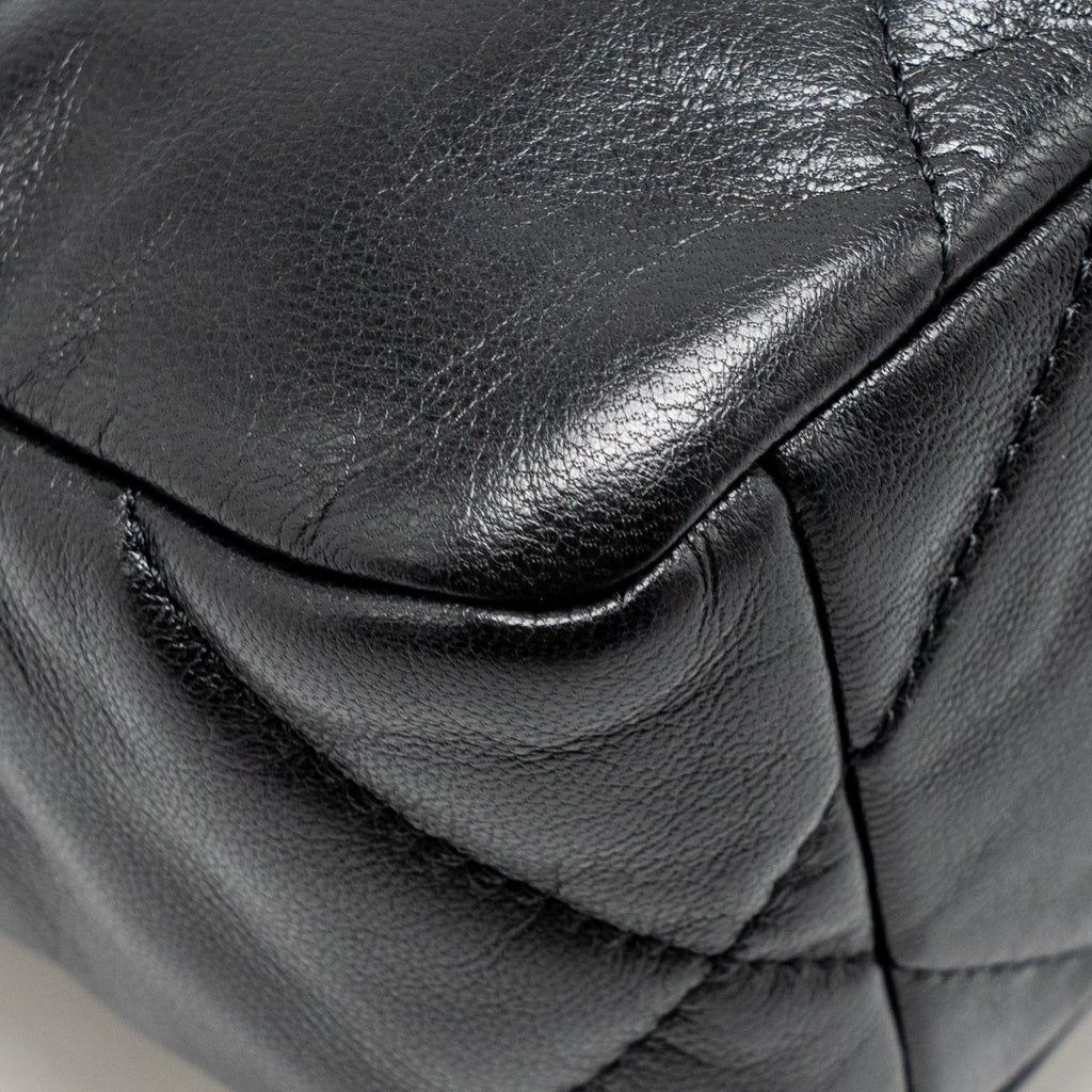 CHANEL SMALL 19 BAG GOATSKIN BLACK MULTICOLOUR HARDWARE