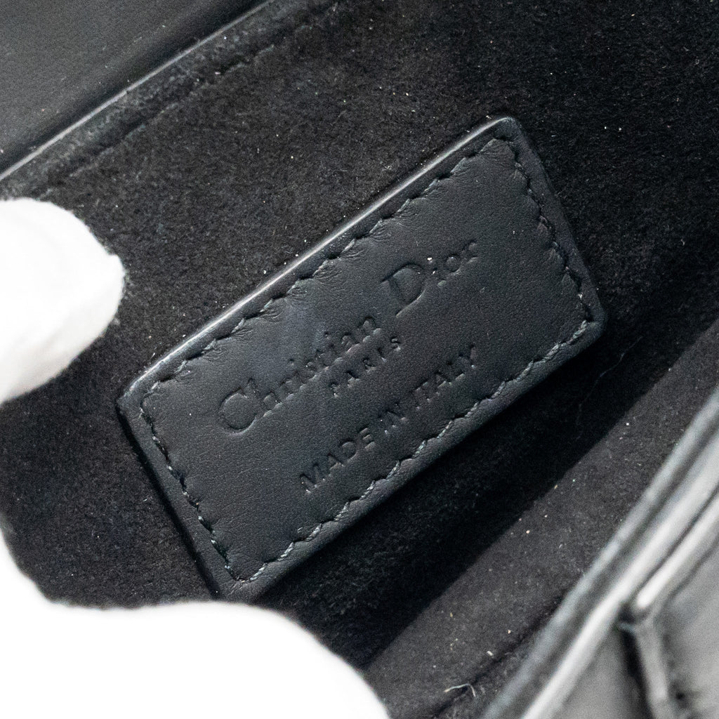 DIOR MINI SADDLE BAG CALFSKIN SO BLACK