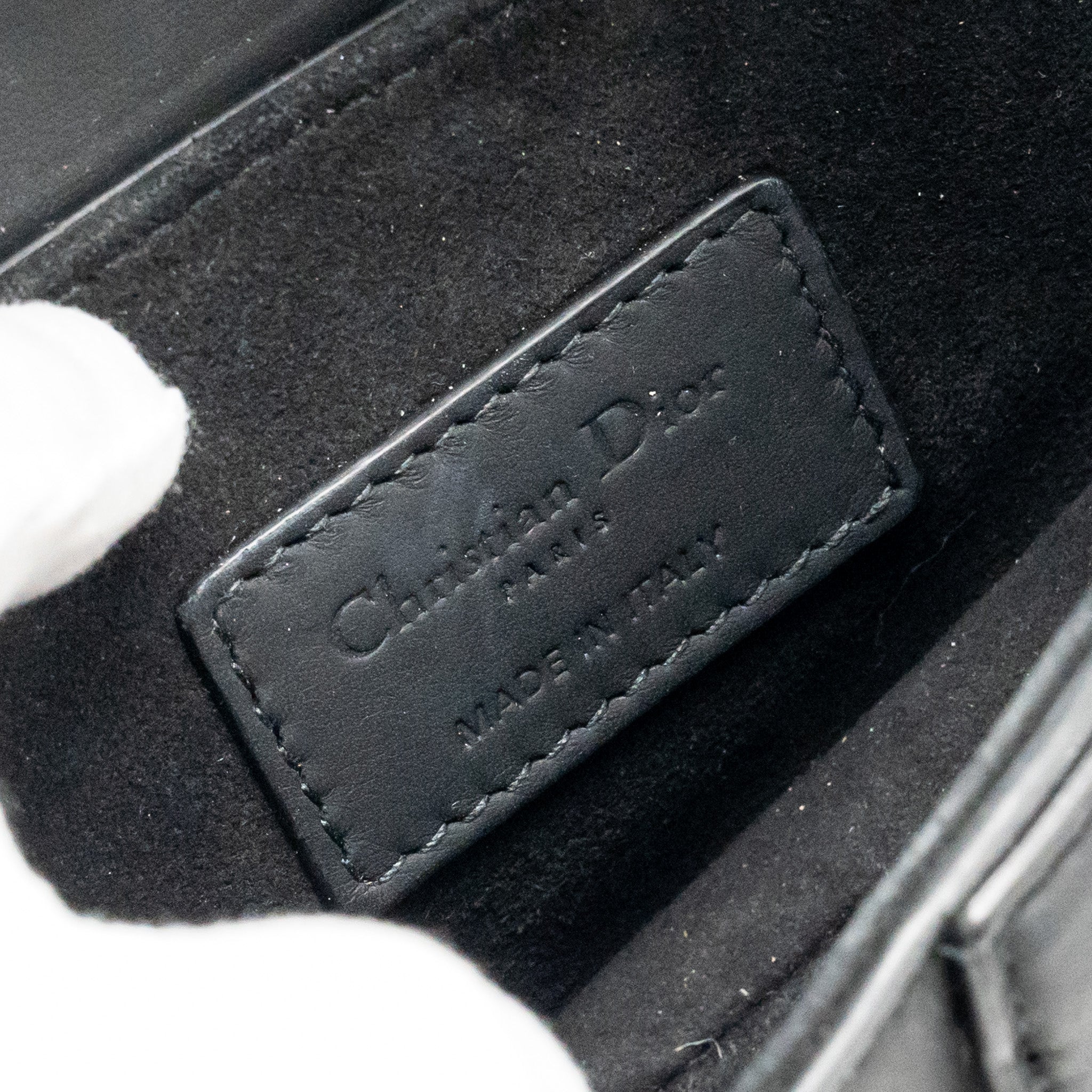 DIOR MINI SADDLE BAG CALFSKIN SO BLACK