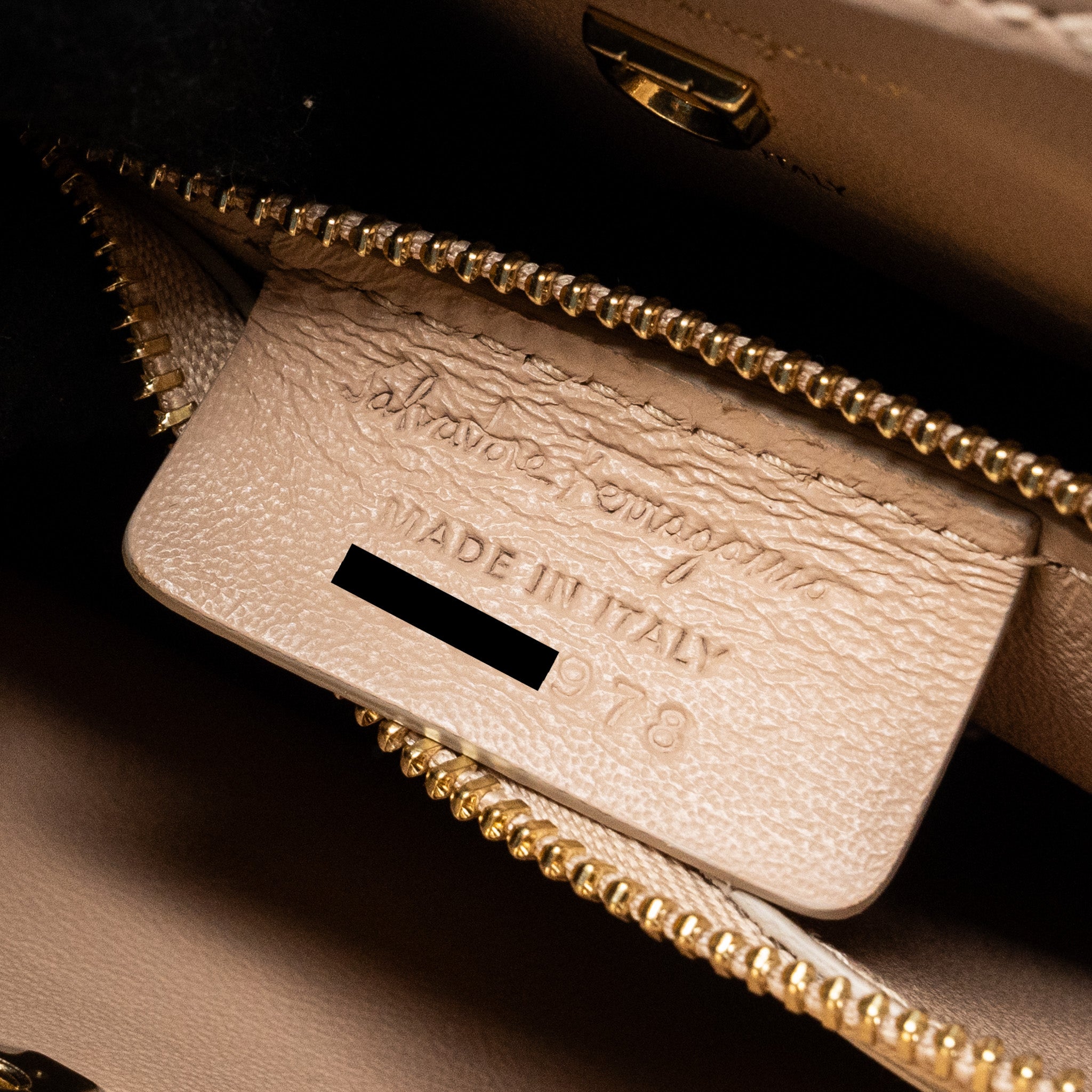 FERRAGAMO GANCINI QUILTED TOTE BAG CALFSKIN BEIGE LGHW