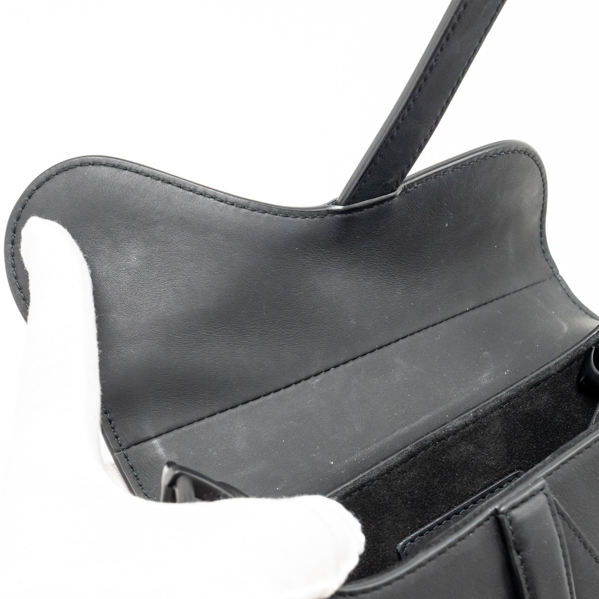 DIOR MINI SADDLE BAG CALFSKIN SO BLACK