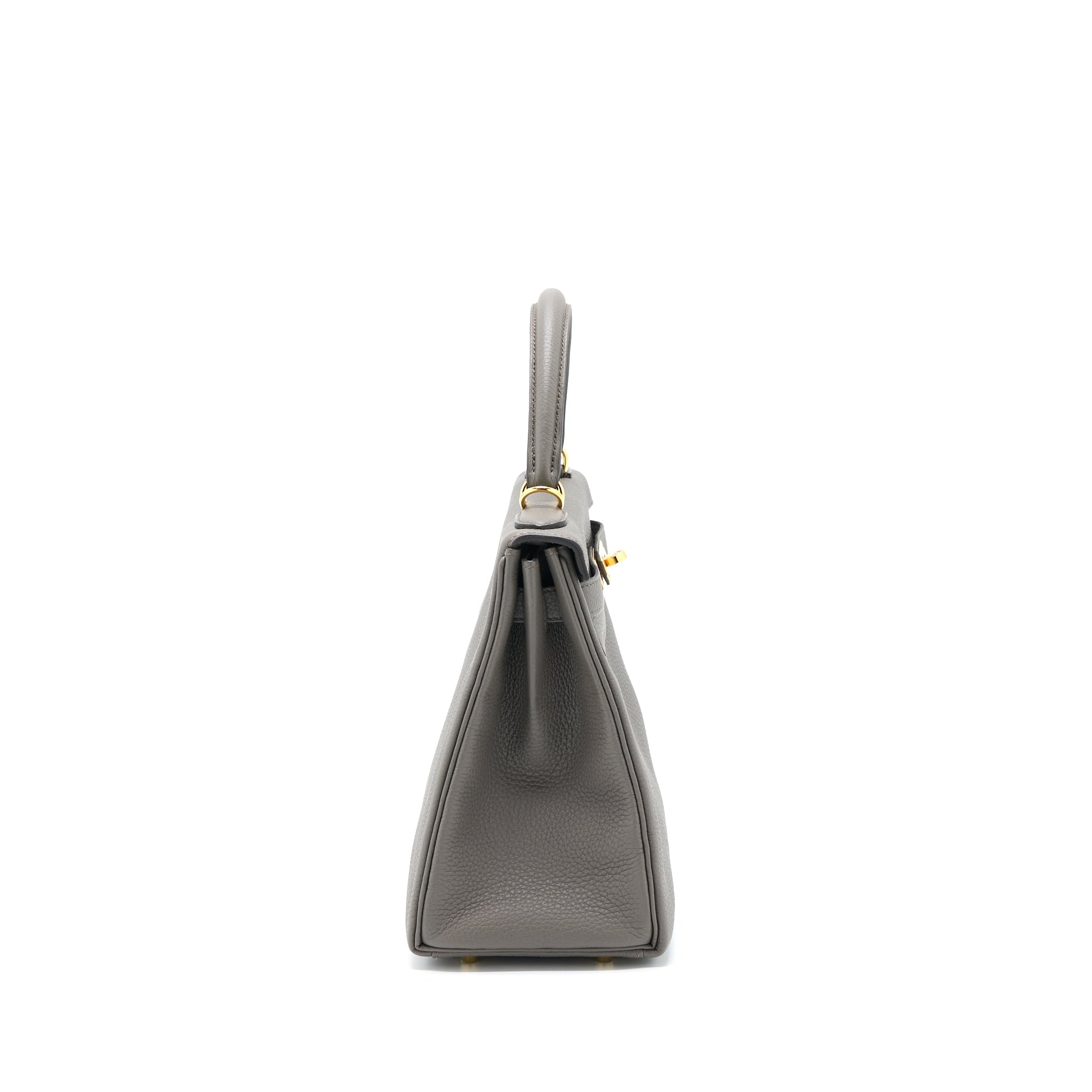 HERMES KELLY 28 TOGO 8F GRIS ETAIN GHW