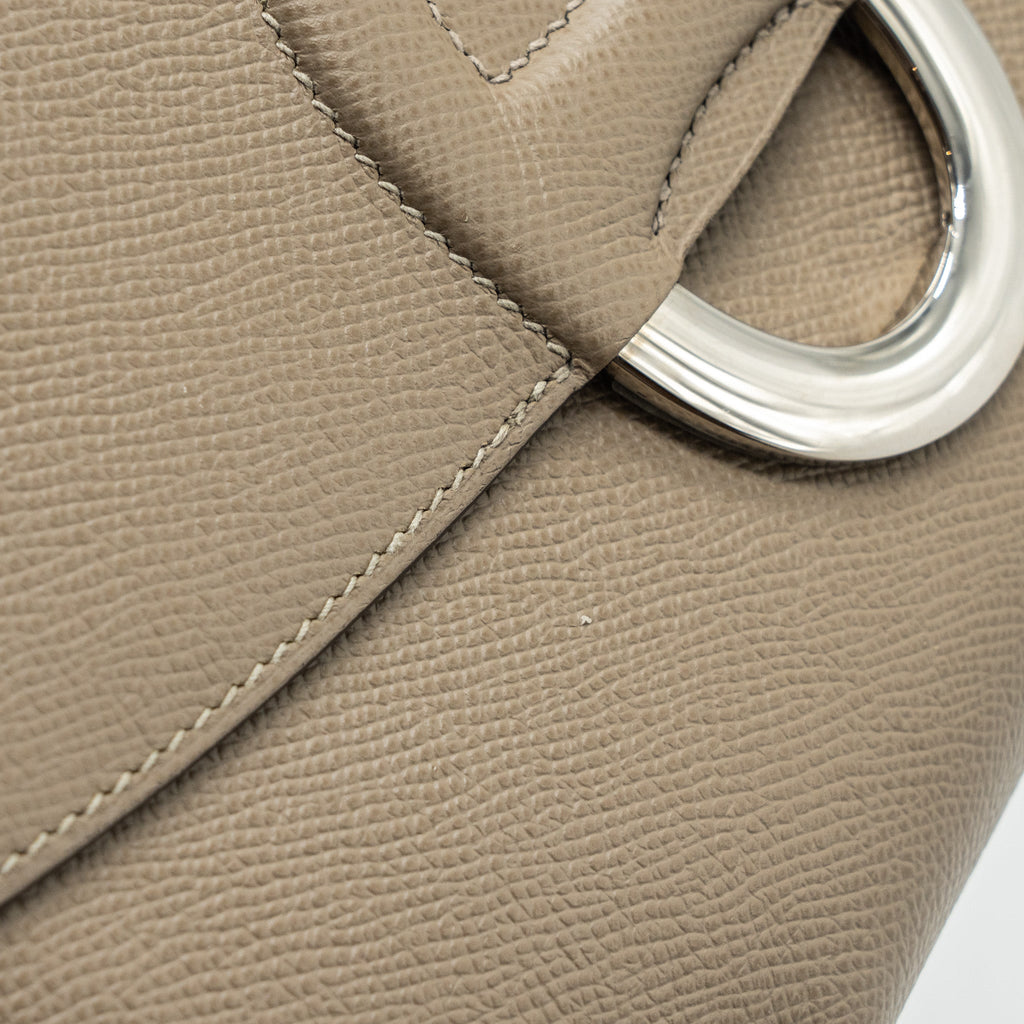HERMES CHERCHE-MIDI SHOULDER BAG EPSON GRIS ASPHALTE  SHW
