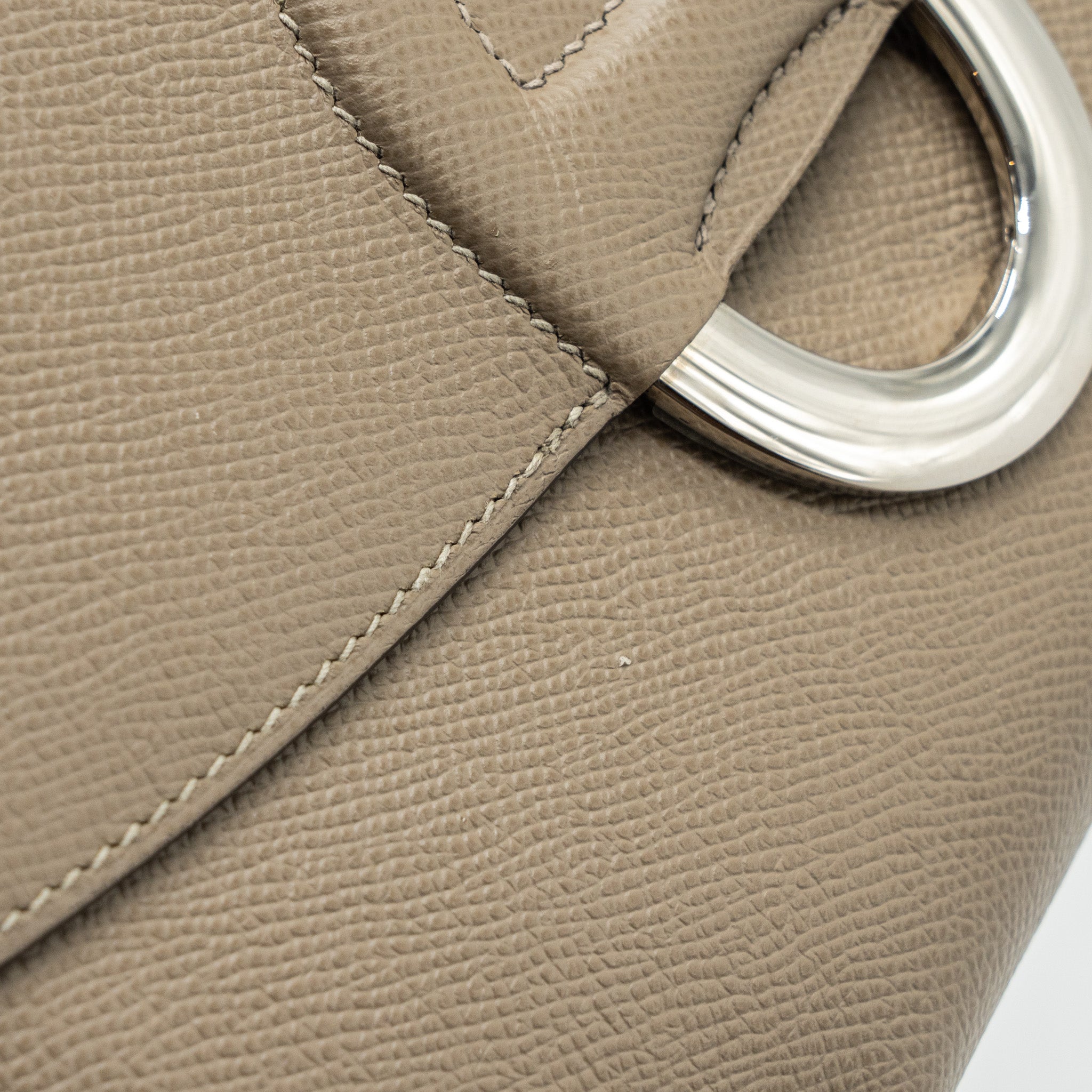 HERMES CHERCHE-MIDI SHOULDER BAG EPSON GRIS ASPHALTE  SHW