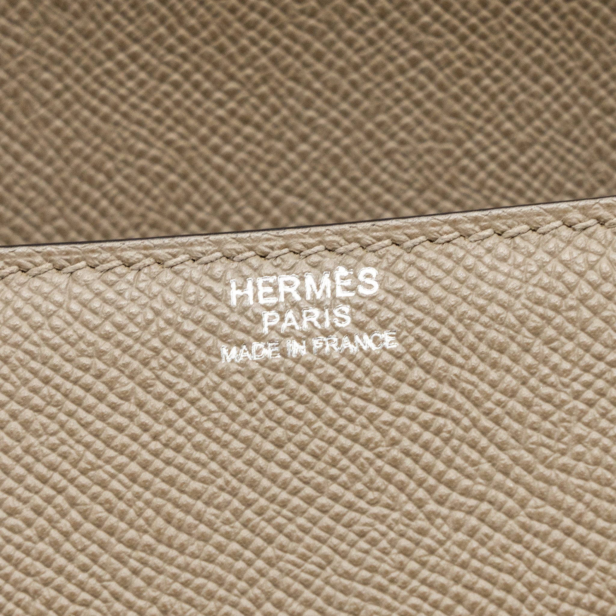 HERMES CHERCHE-MIDI SHOULDER BAG EPSON GRIS ASPHALTE  SHW