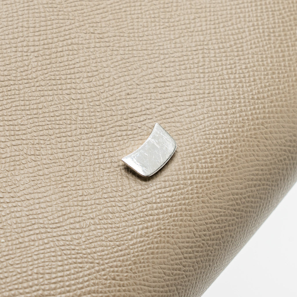 HERMES CHERCHE-MIDI SHOULDER BAG EPSON GRIS ASPHALTE  SHW