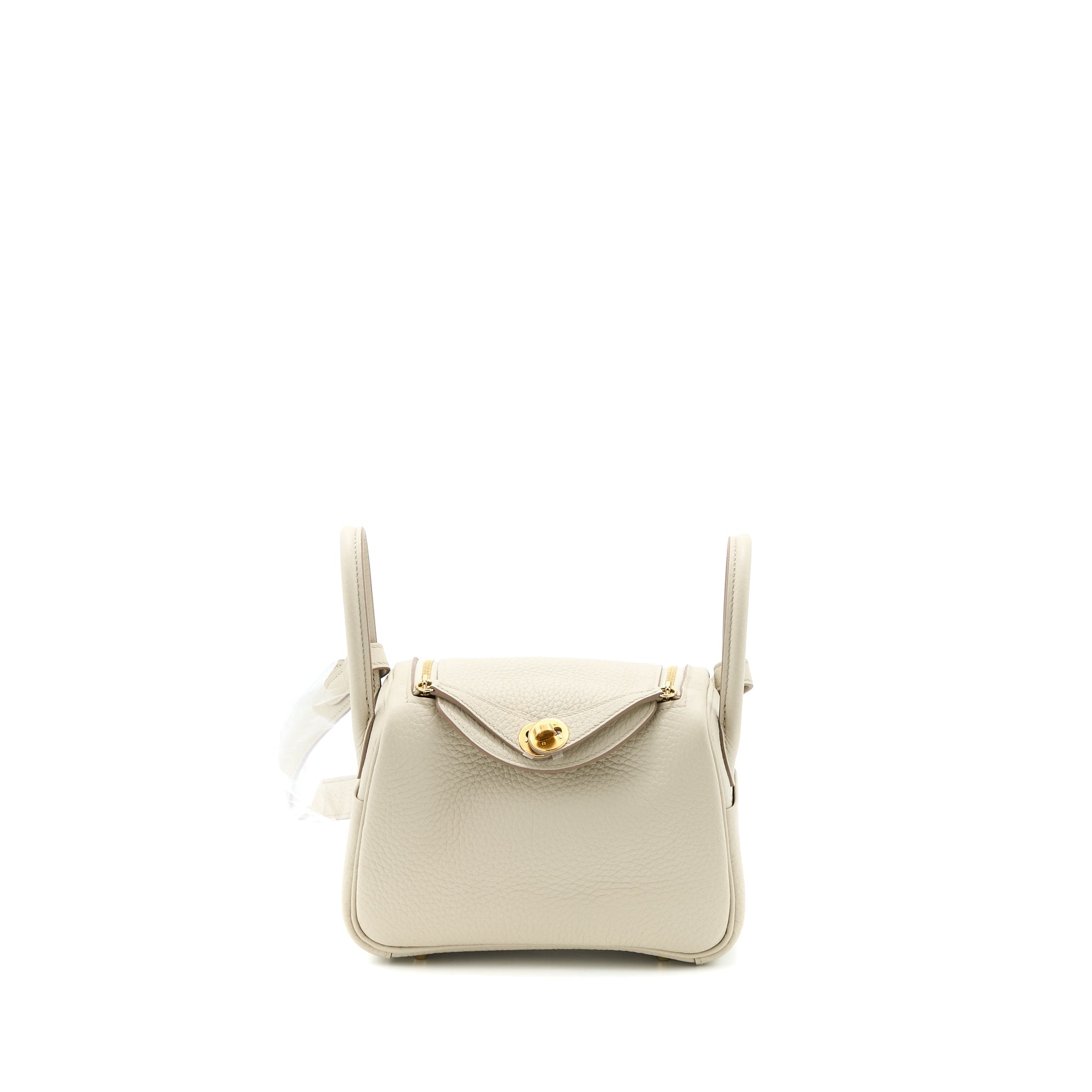 HERMES MINI LINDY CLEMENCE BETON GHW