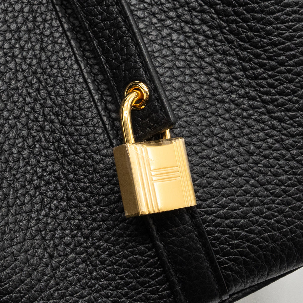 HERMERS PICOTIN 18 LOCK BAG CLEMENCE BLACK GHW