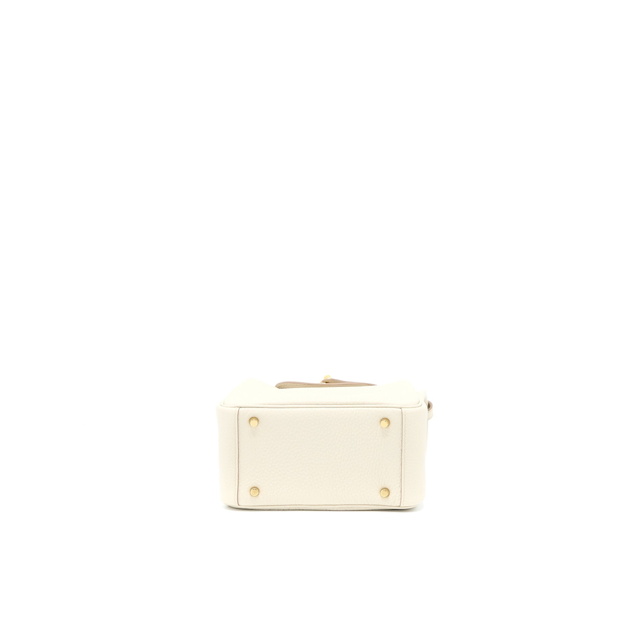 HERMES MINI LINDY CLEMENCE BETON GHW