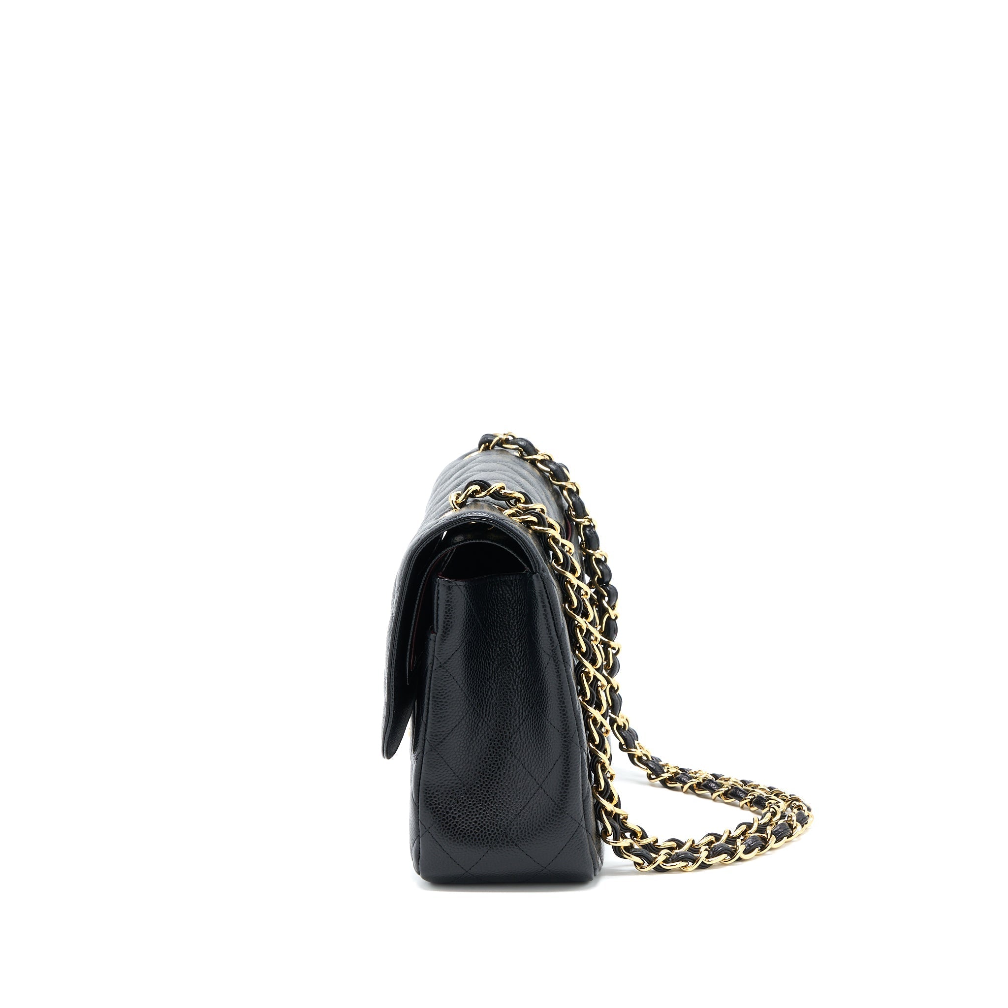 CHANEL JUMBO CLASSIC DOUBLE FLAP BAG CAVIAR BLACK GHW