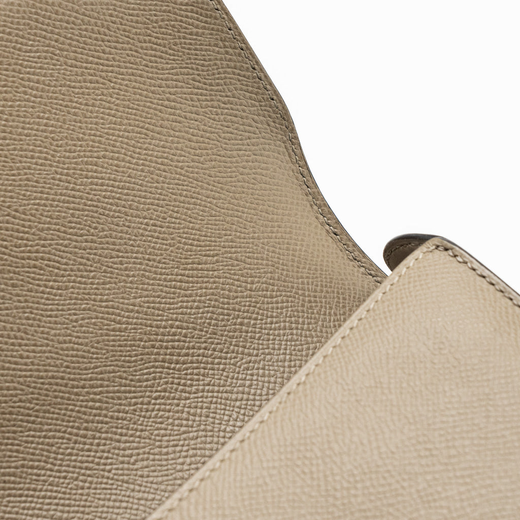 HERMES CHERCHE-MIDI SHOULDER BAG EPSON GRIS ASPHALTE  SHW