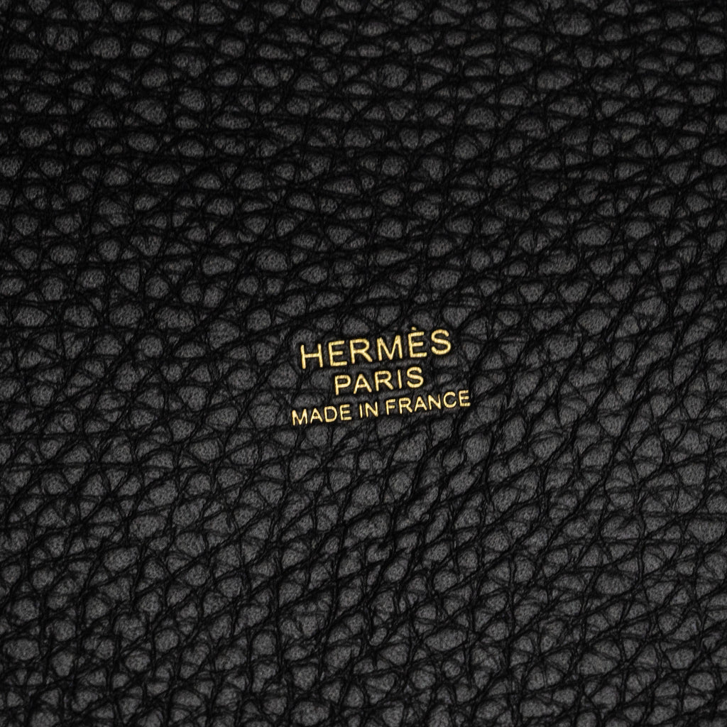 HERMERS PICOTIN 18 LOCK BAG CLEMENCE BLACK GHW