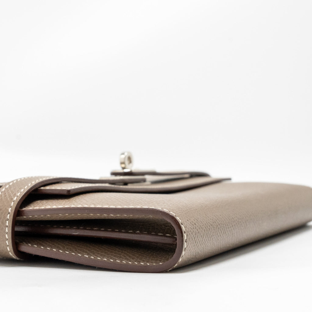 HERMES CLASSIC KELLY LONG WALLET EPSOM ETOUPE SHW