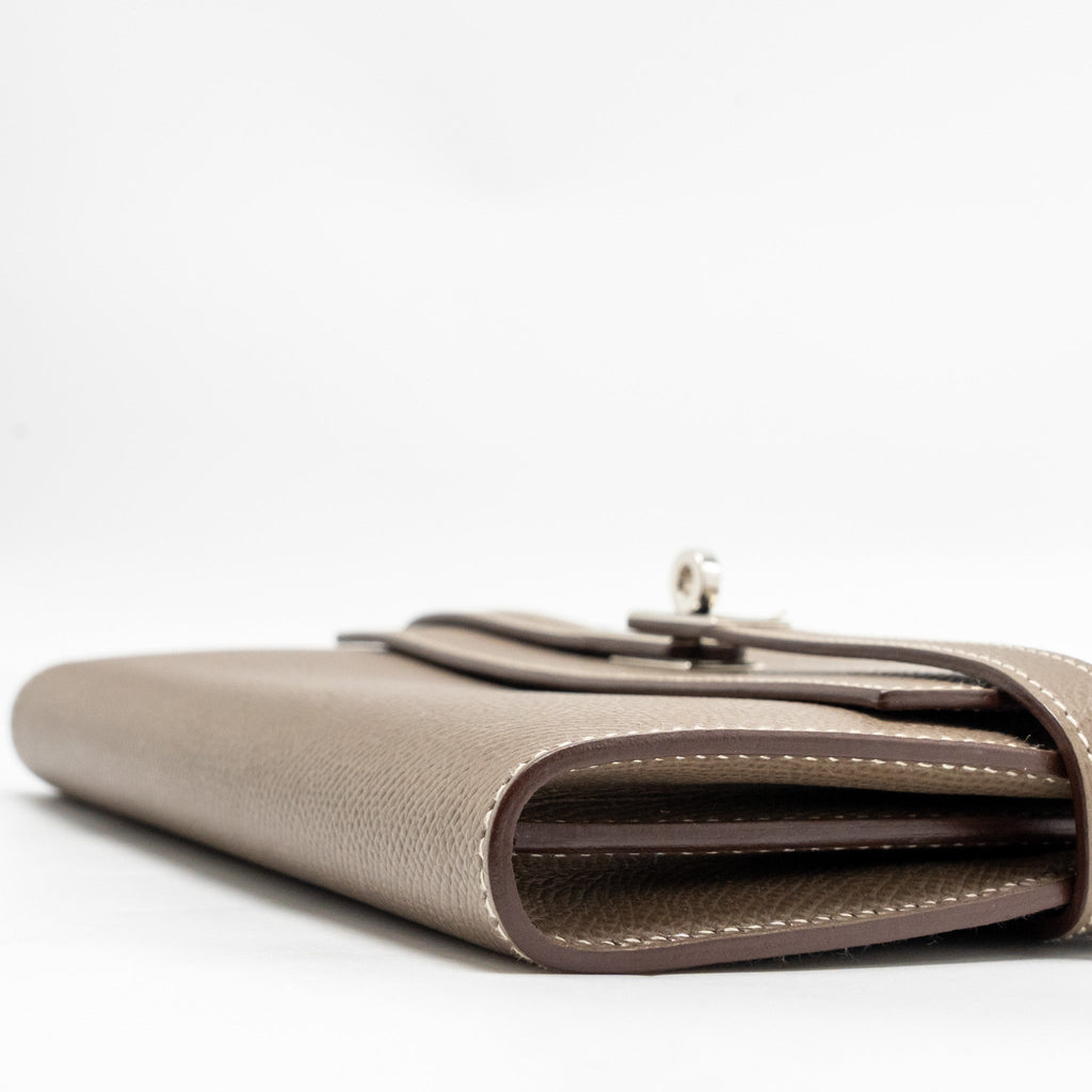 HERMES CLASSIC KELLY LONG WALLET EPSOM ETOUPE SHW