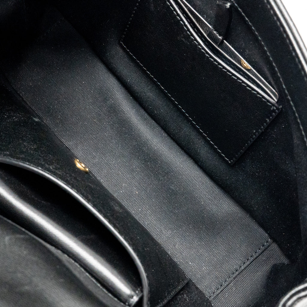 SAINT LAURENT/YSL SMALL LOULOU BAG LAMBSKIN BLACK GHW