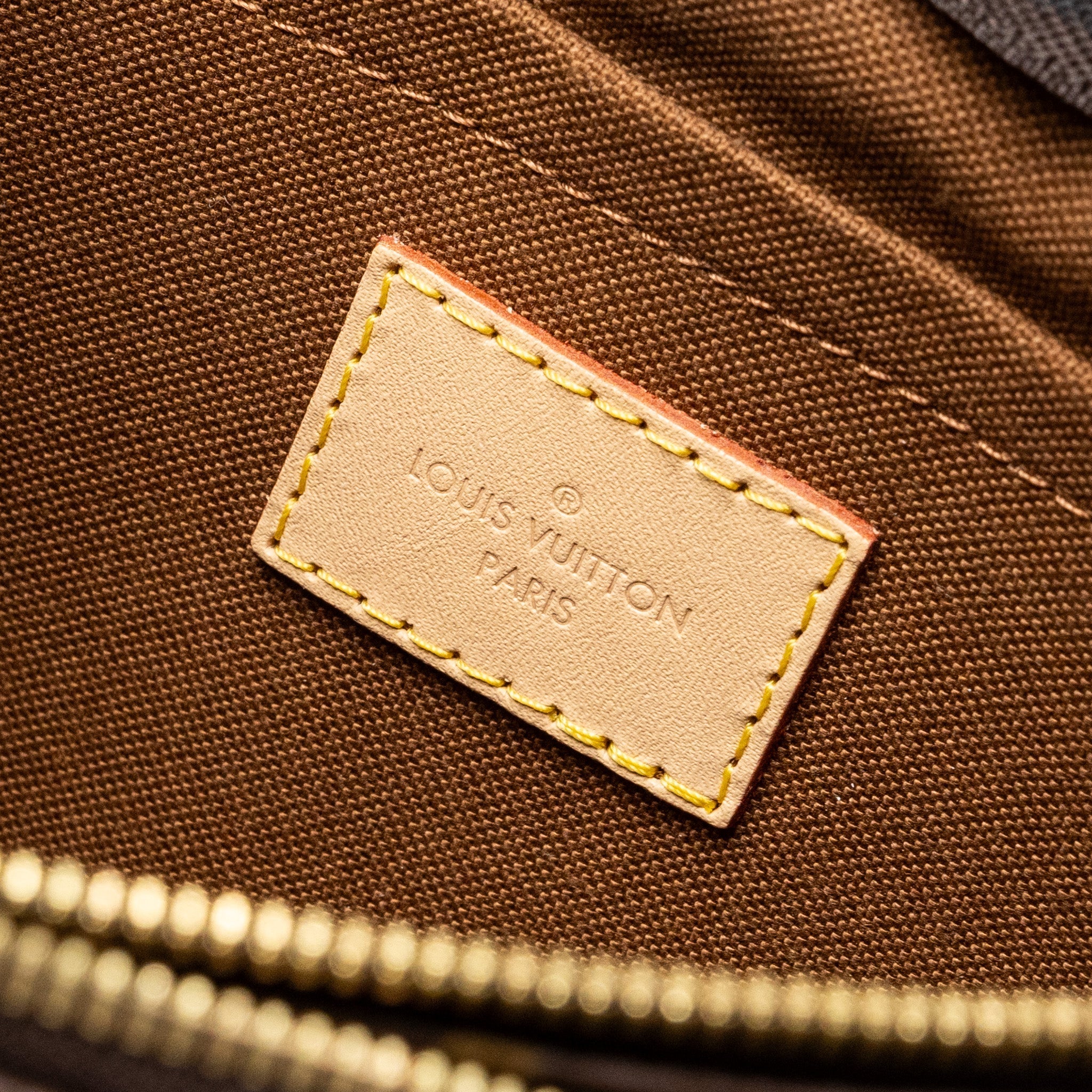 LOUIS VUITTON MULTI POCHETTE MONOGRAM CANVAS KHAKI STRAP GHW