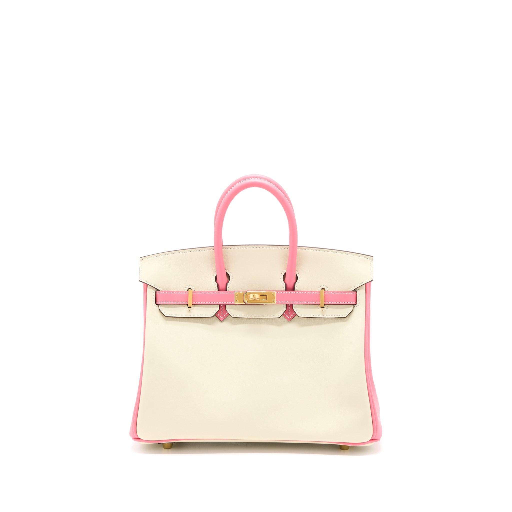HERMES BIRKIN 25 SPECIAL ORDER SWIFT CRAIE/ROSE AZALEE GHW