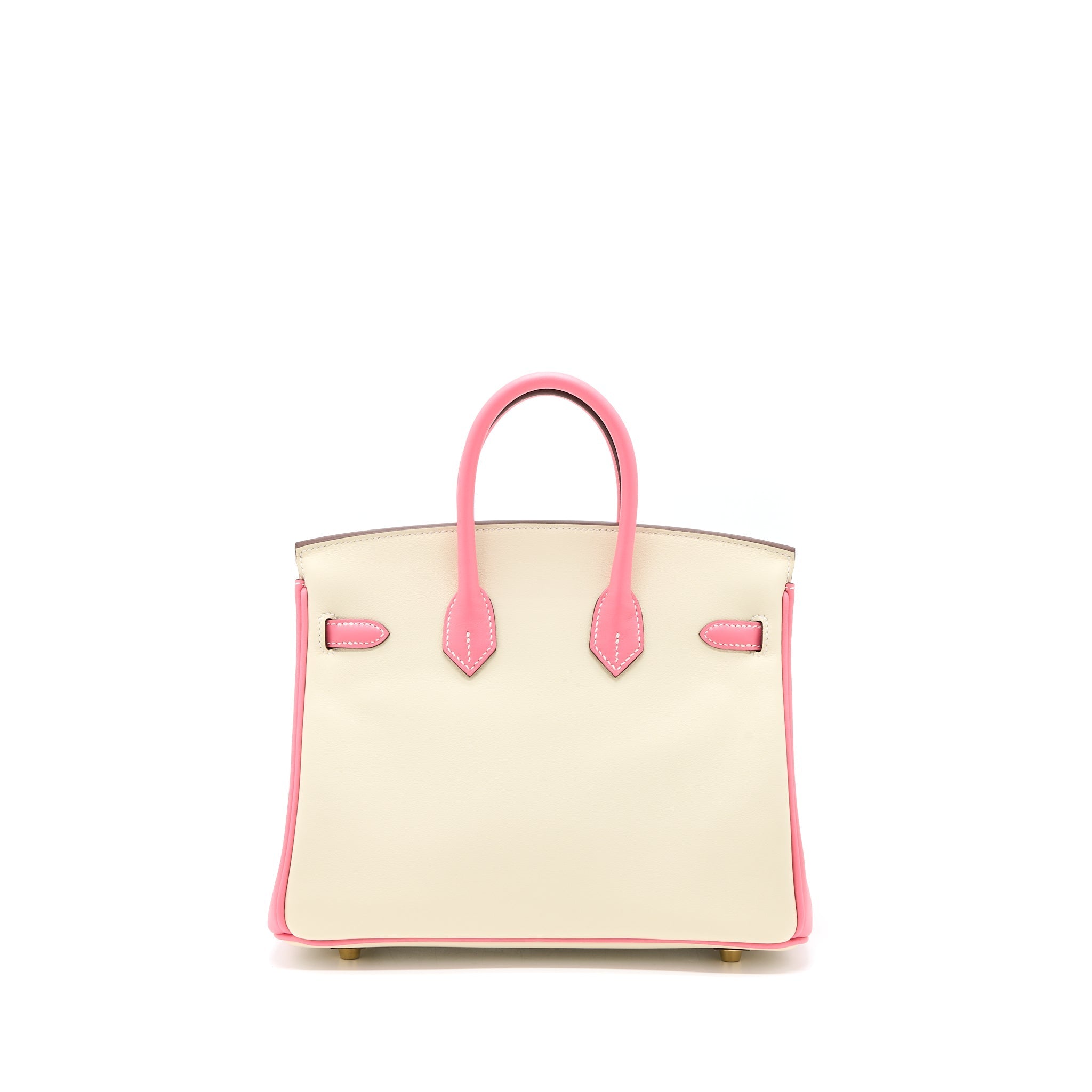 HERMES BIRKIN 25 SPECIAL ORDER SWIFT CRAIE/ ROSE AZALEE GHW
