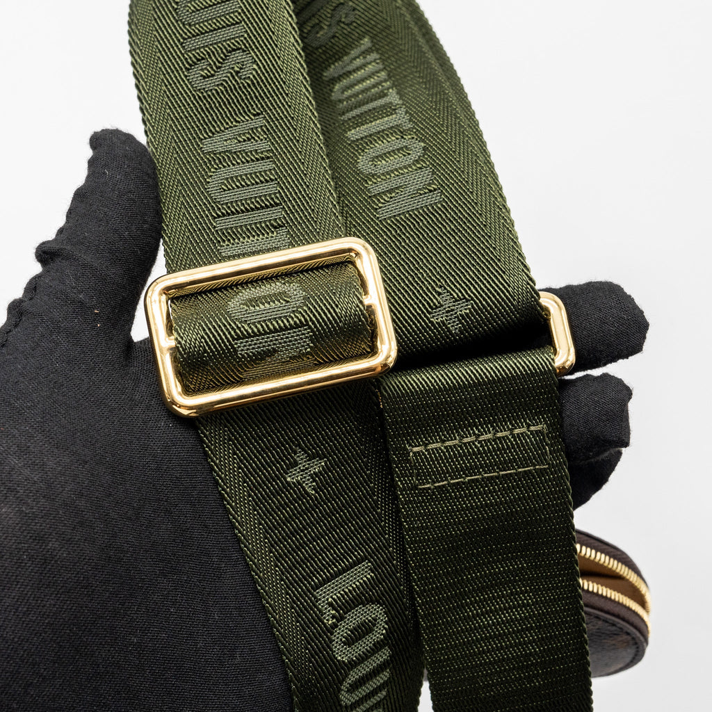 LOUIS VUITTON MULTI POCHETTE MONOGRAM CANVAS KHAKI STRAP GHW