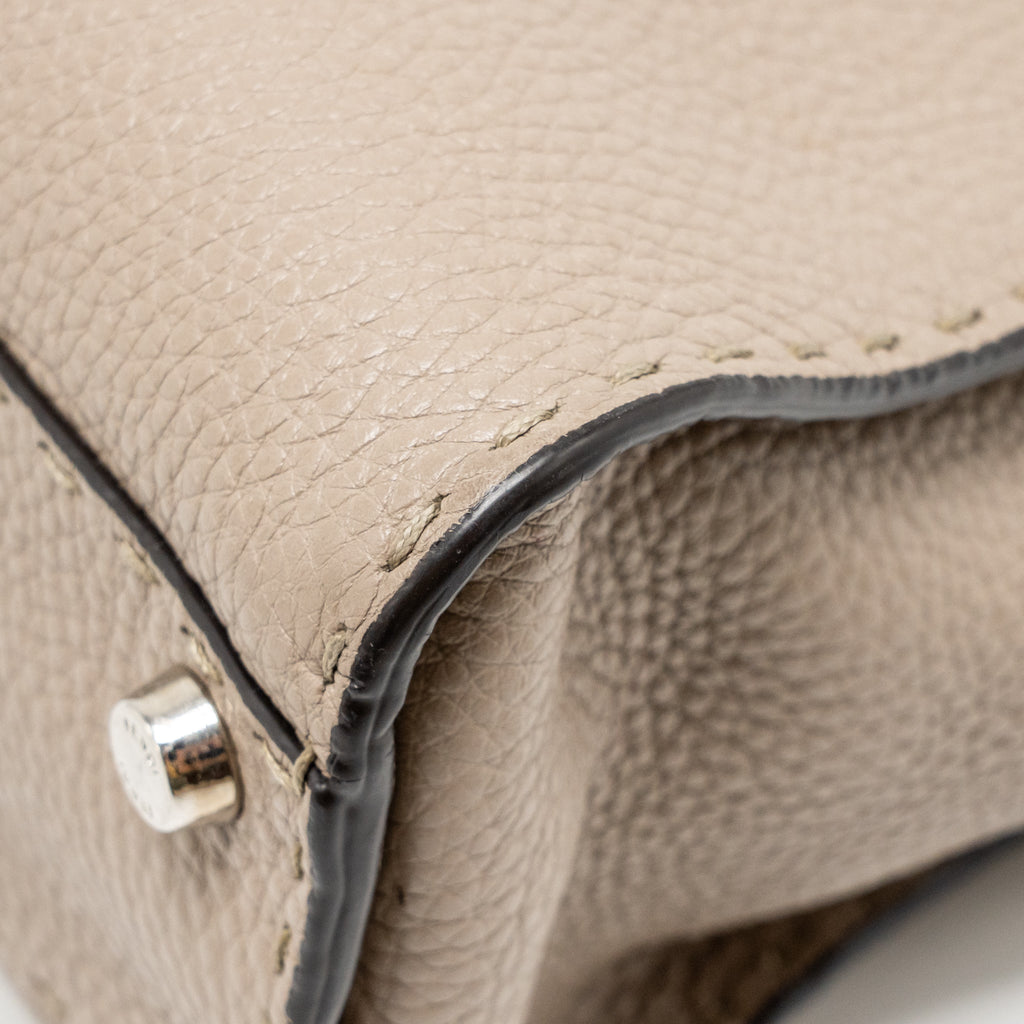 FENDI ISEEU MEDIUM PEEKABOO CALFSKIN GREY SHW