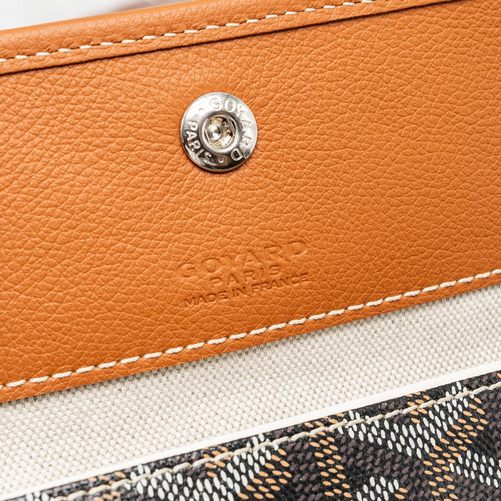 GOYARD BOHEME HOBO BAG CANVAS/CALFSKIN BLACK/ BROWN SHW