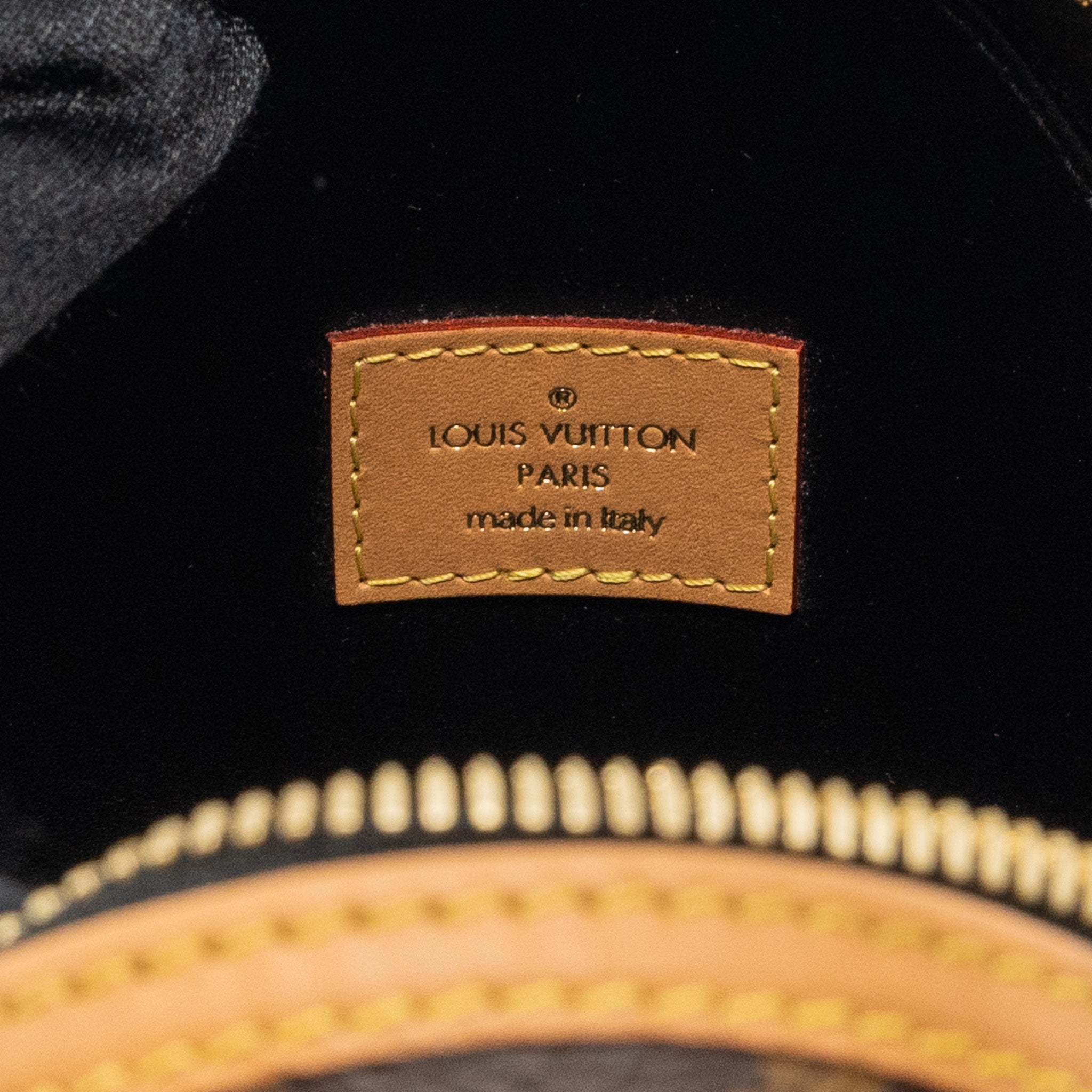 LOUIS VUITTON EGG BAG MONOGRAM CANVAS/LEATHER BROWN/BLACK GHW