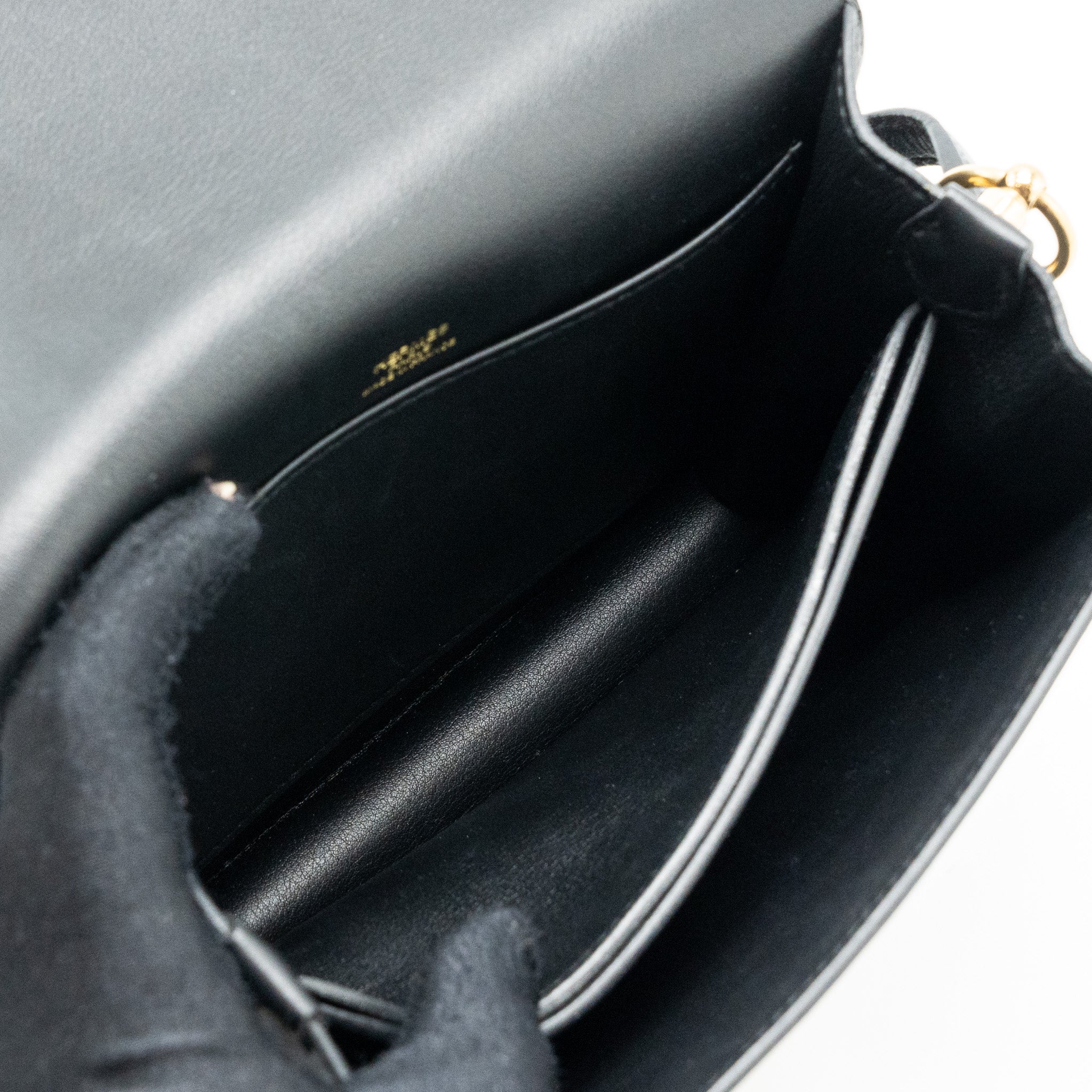 HERMES MINI ROULIS SWIFT BLACK GHW