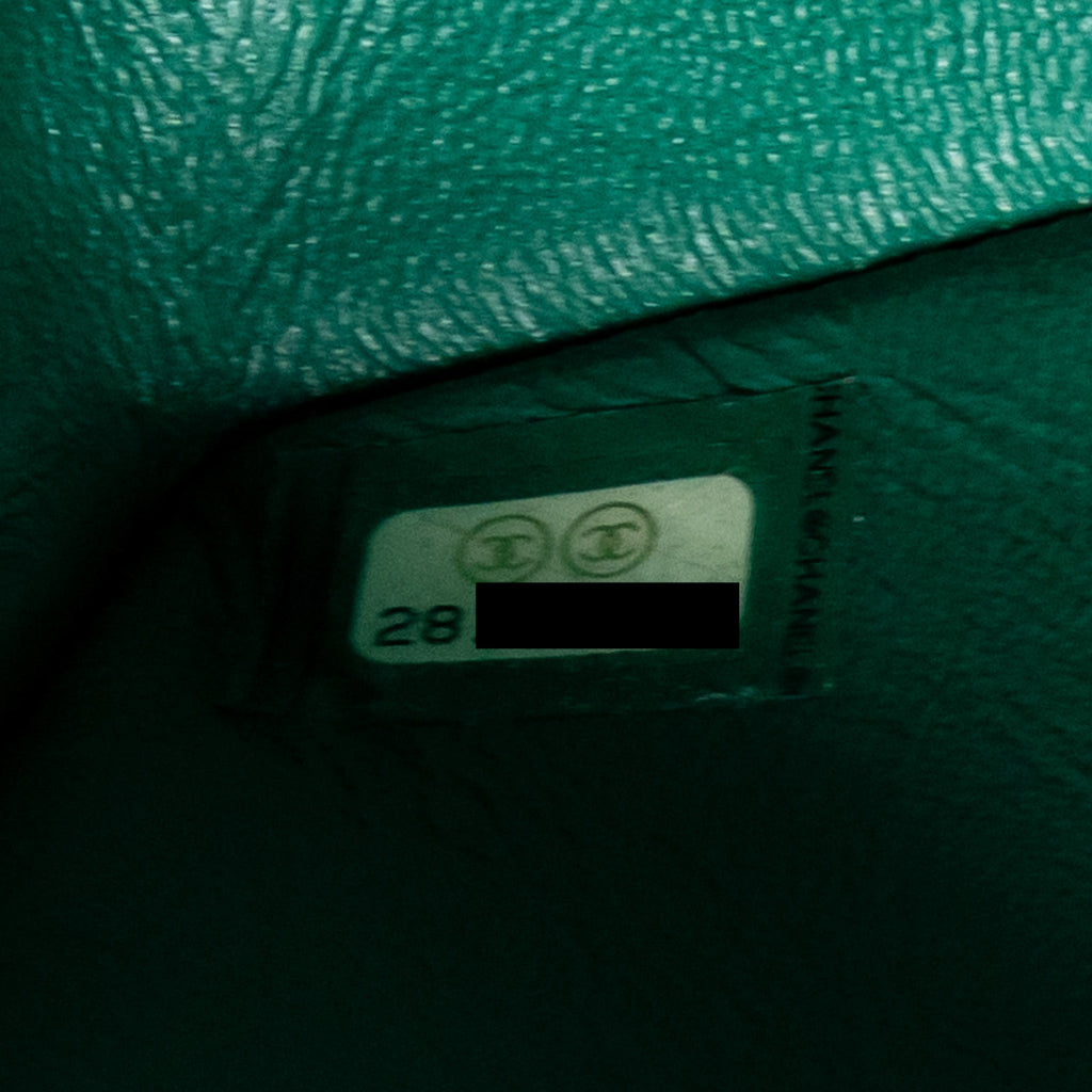 CHANEL MINI 2.55 REISSUE FLAP BAG CALFSKIN GREEN GHW