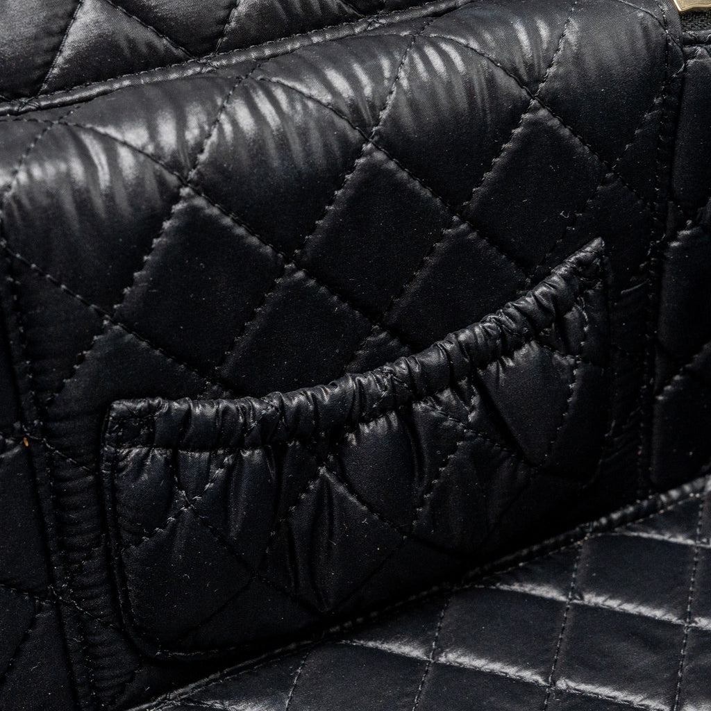 CHANEL TOP HANDLE VANITY CASE PATENT BLACK LGHW
