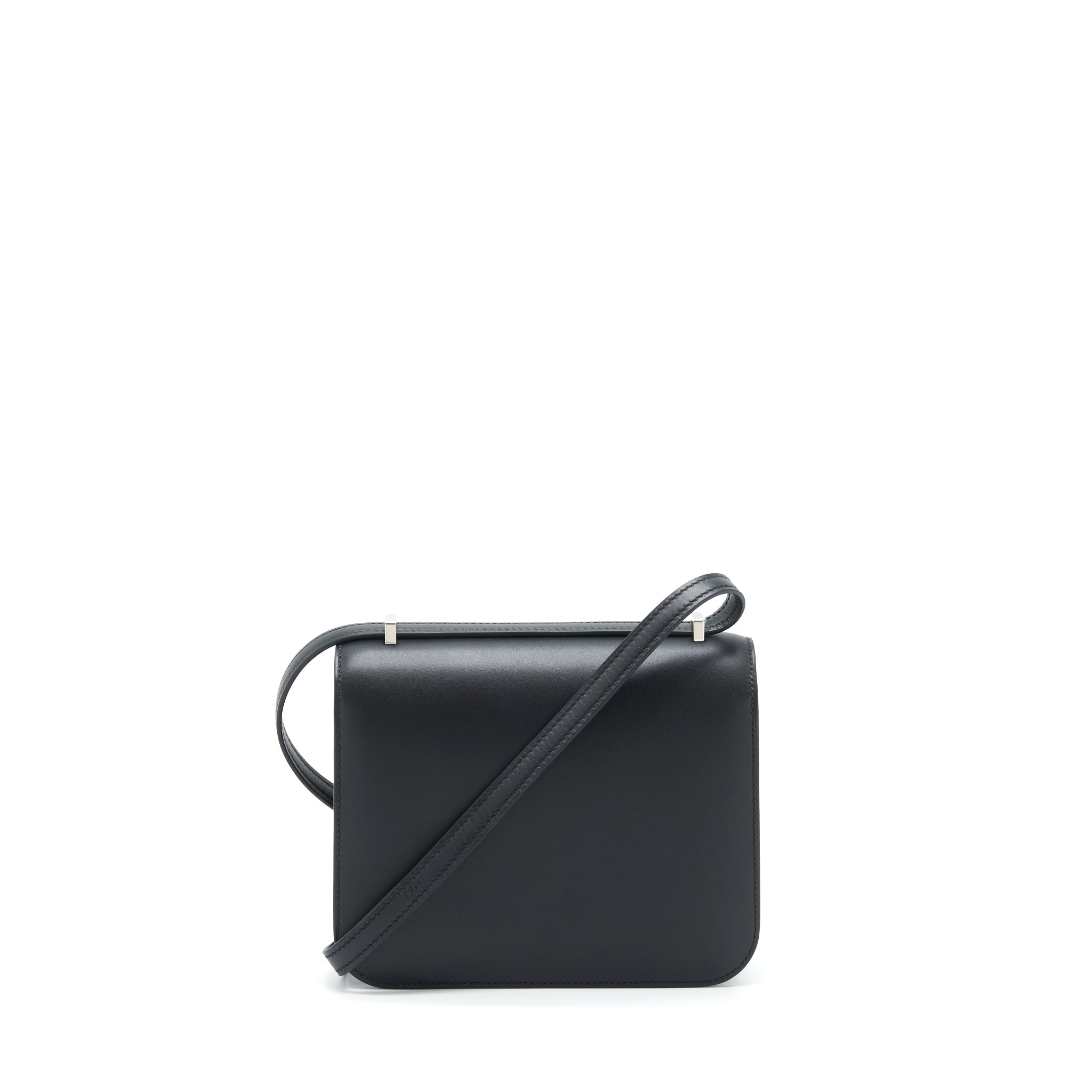 HERMES MINI CONSTANCE MONSTEUR LEATHER LIZARD BUCKLE BLACK/ OMBRE SHW