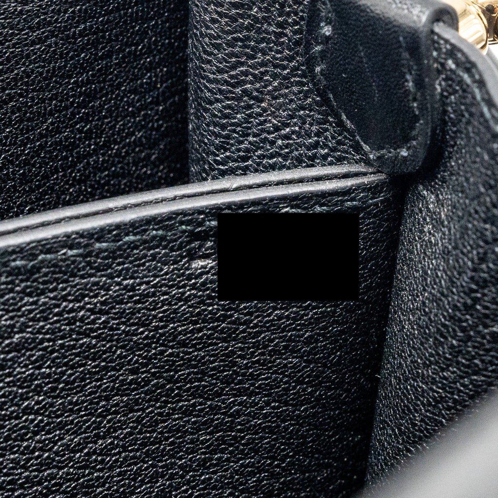 HERMES MINI ROULIS EVERGRAINE BLACK LGHW