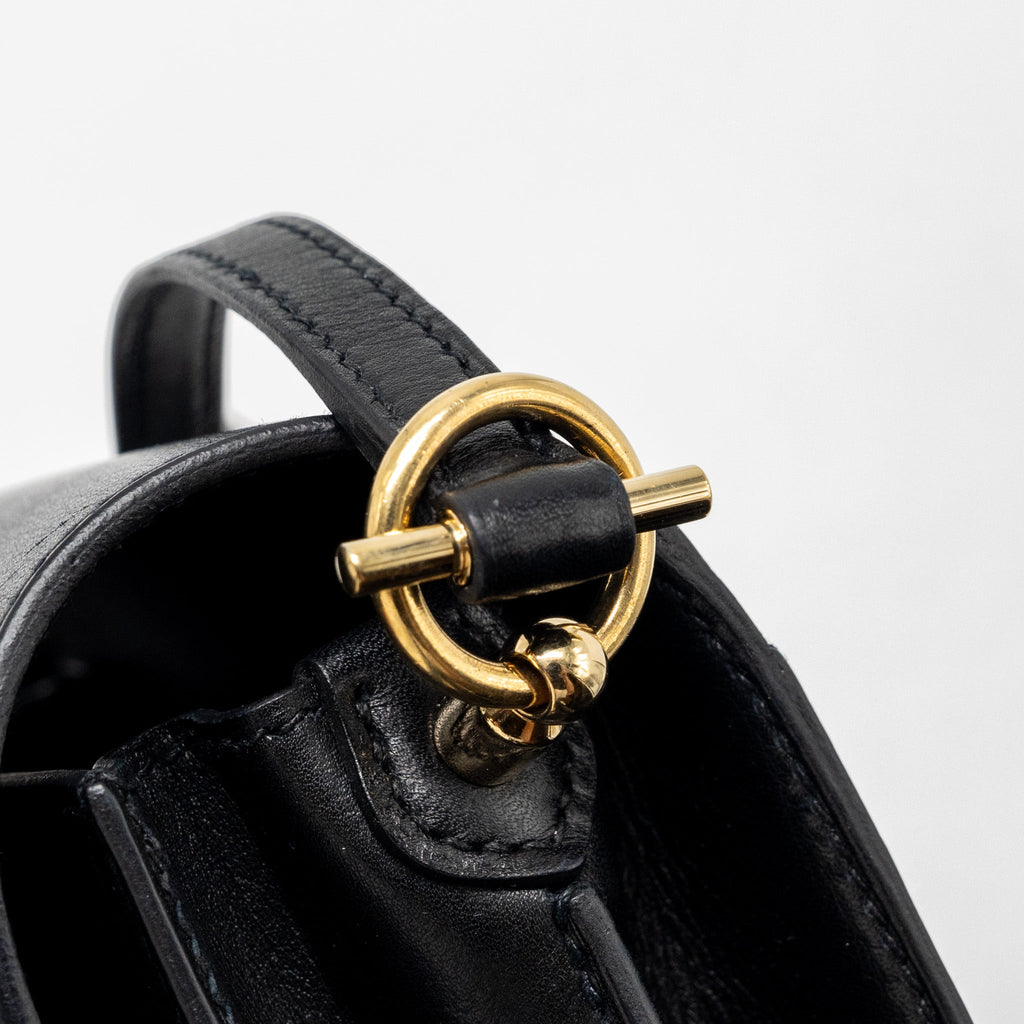 HERMES MINI ROULIS EVERGRAINE BLACK LGHW