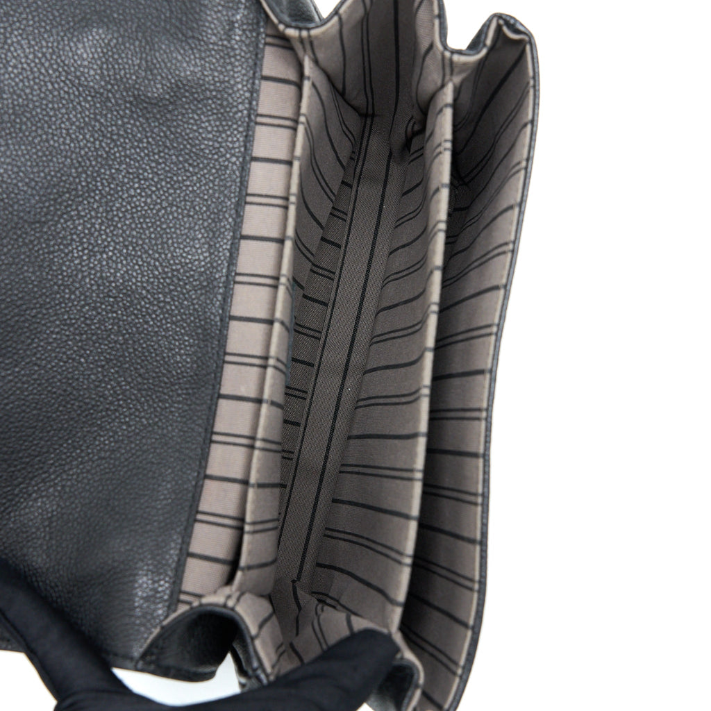 LOUIS VUITTON POCHETTE MÉTIS MONOGRAM EMPREINTE BLACK GHW