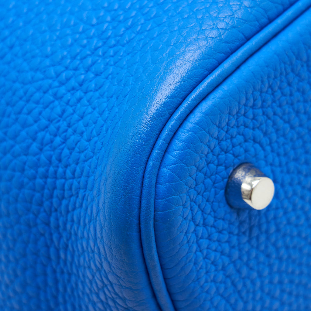 HERMES PICOTIN 22 LOCK BAG BRIGHT BLUE SHW