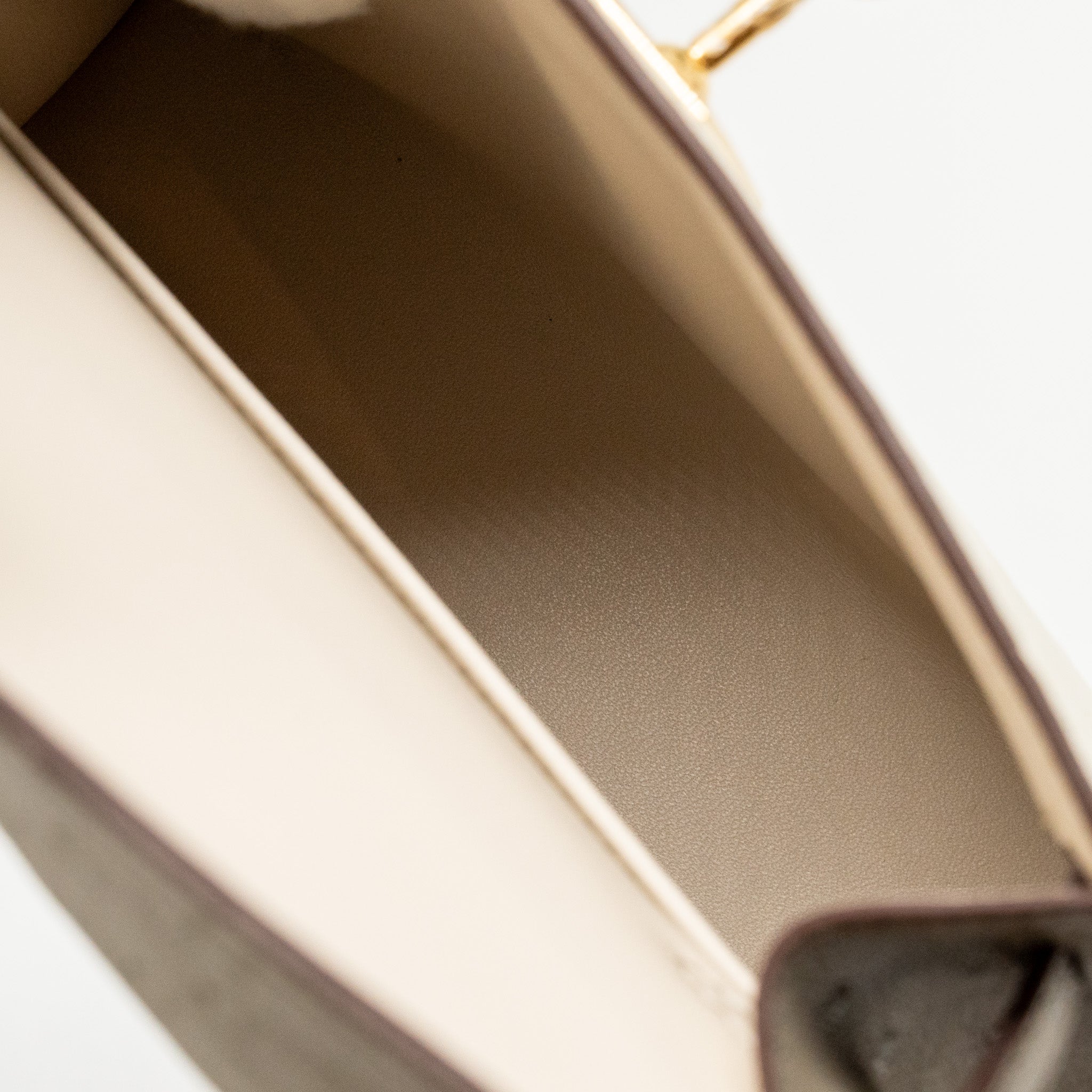 HERMES MINI KELLY II SPECIAL ORDER OSTRICH BETON / GRIS TOURTERELLE GHW