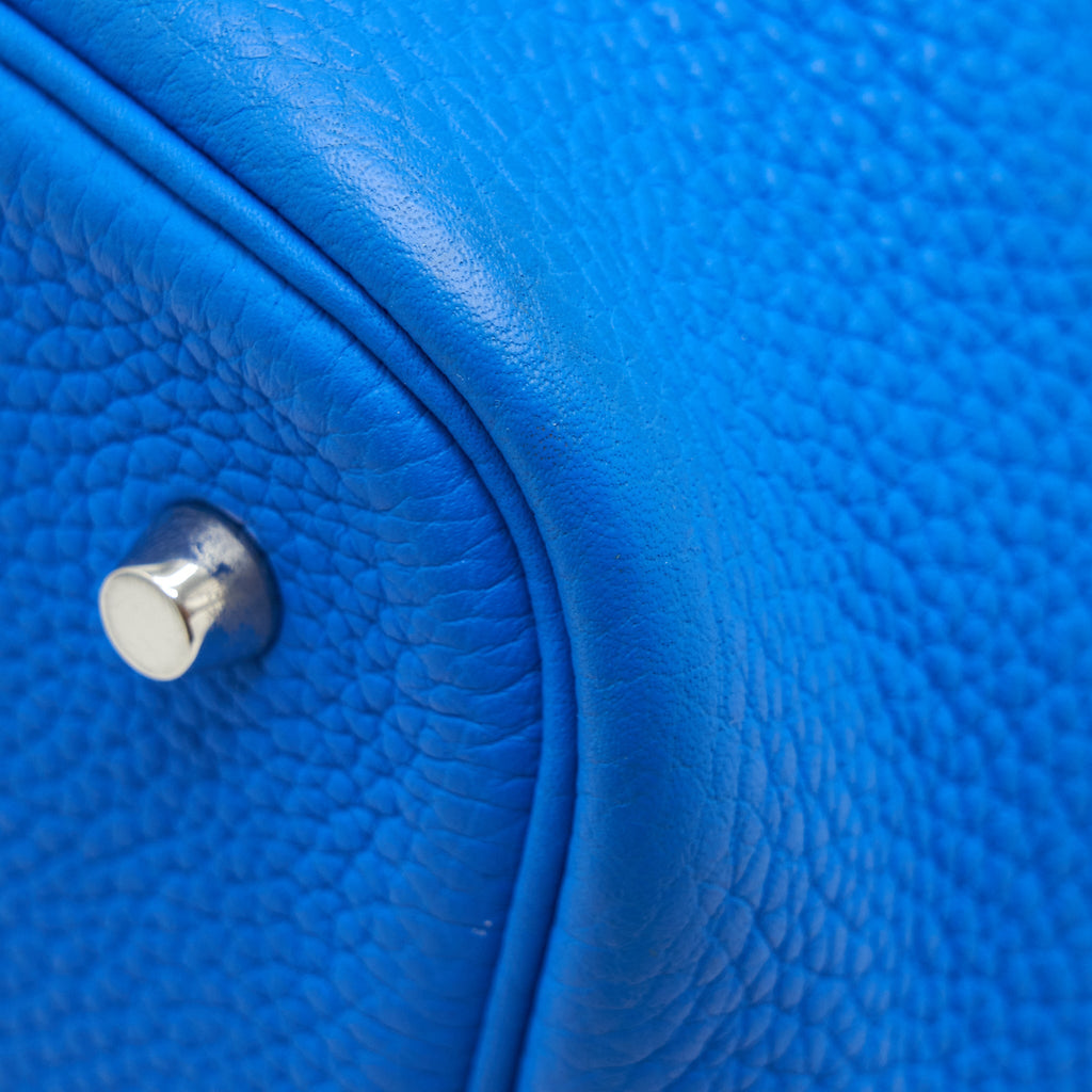 HERMES PICOTIN 22 LOCK BAG BRIGHT BLUE SHW