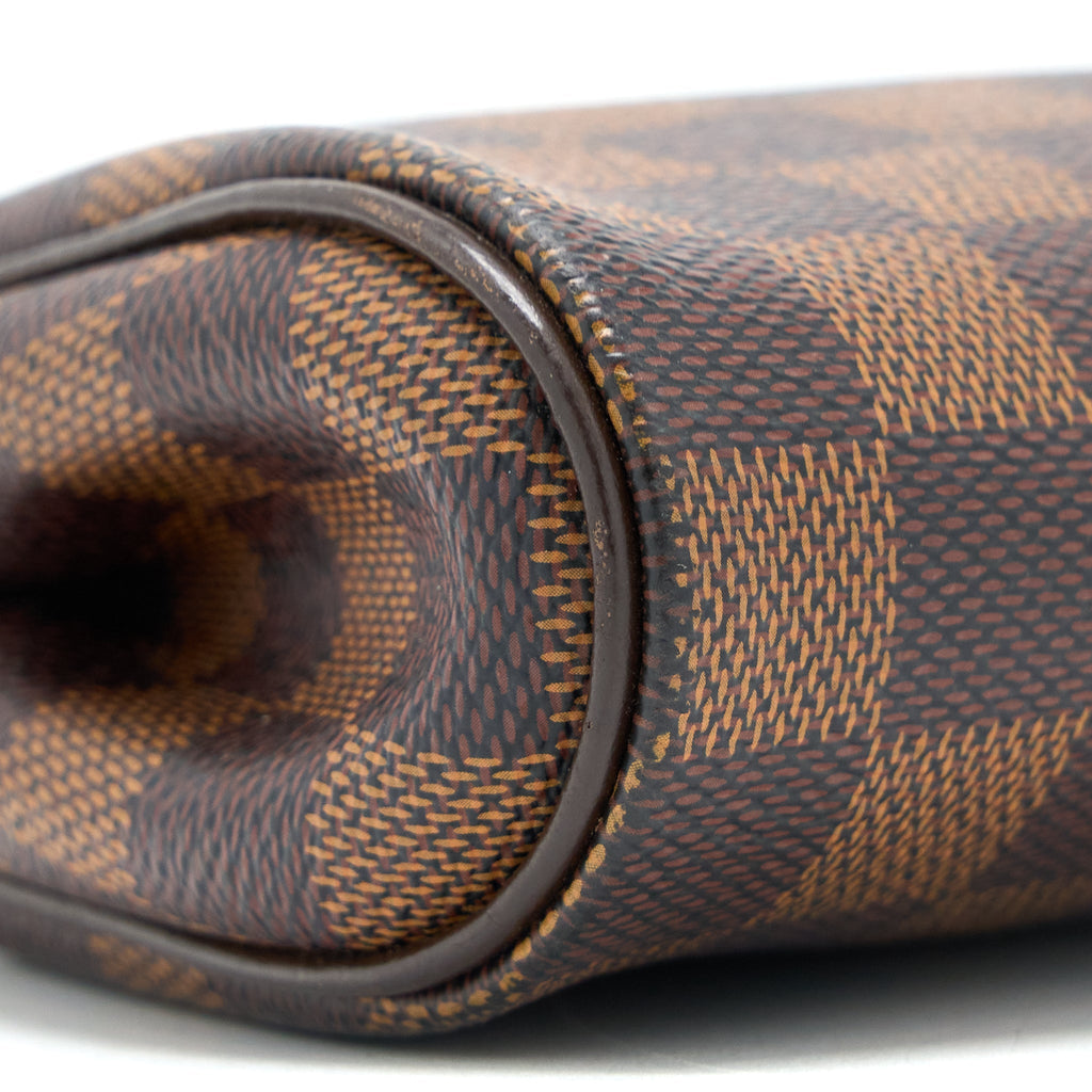 LOUIS VUITTON EVA CLUTCH DAMIER EBENE GHW