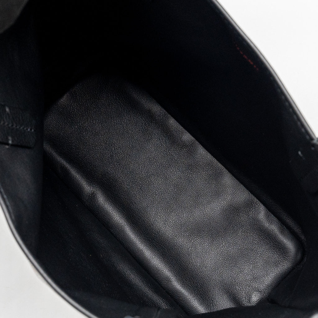 GOYARD ANJOU MINI TOTE BAG GOYARDINE CANVAS/CALFSKIN BLACK SHW