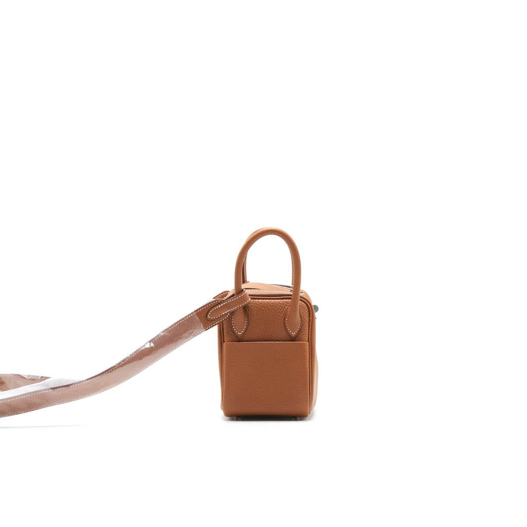 HERMES MINI LINDY GOLD SHW