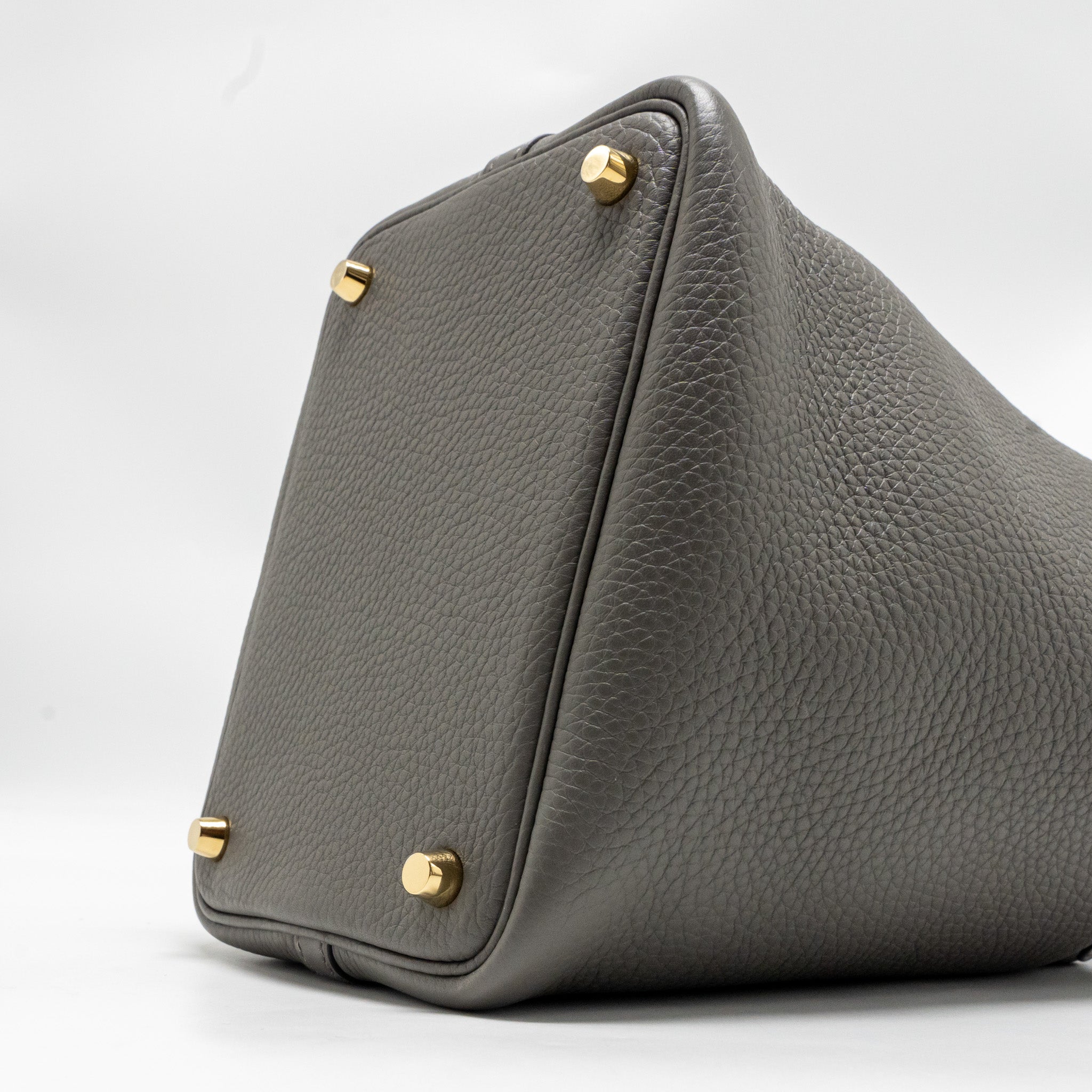 HERMES PICOTIN 18 LOCK BAG GRIS MEYER GHW