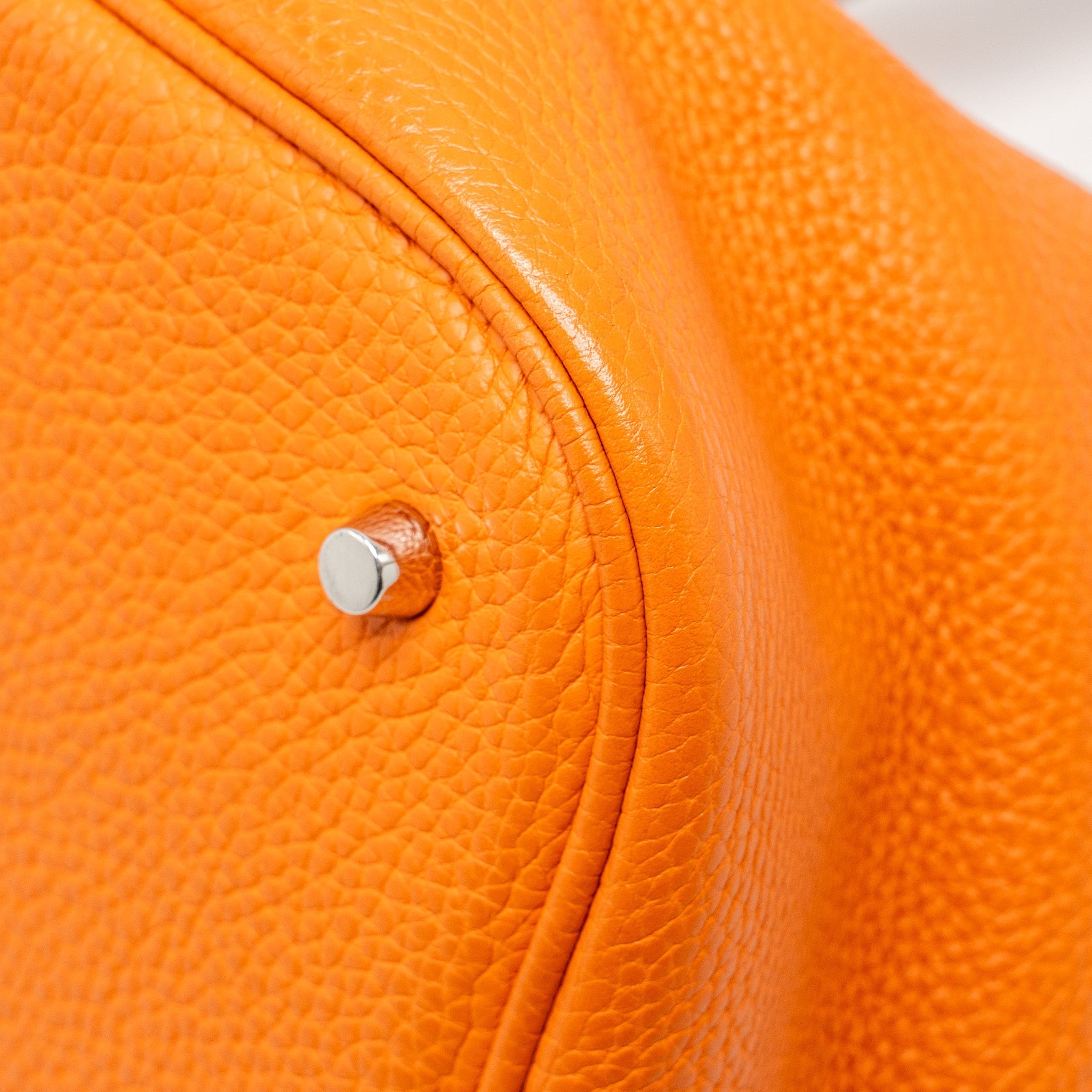 HERMES PICOTIN 26 LOCK BAG CLEMENCE ORANGE SHW