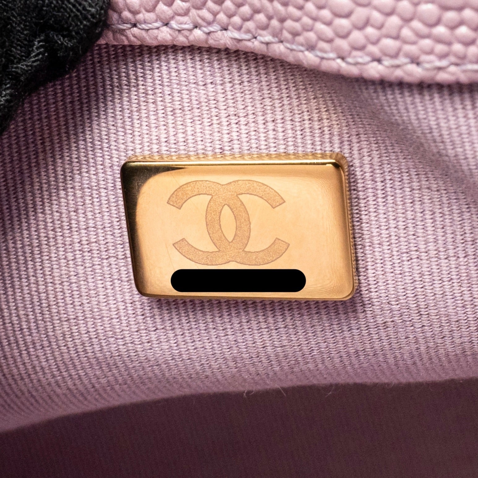 CHANEL 21K MY PERFECT MINI FLAP BAG CAVIAR IRIDESCENT PINK GHW (MICROCHIP)